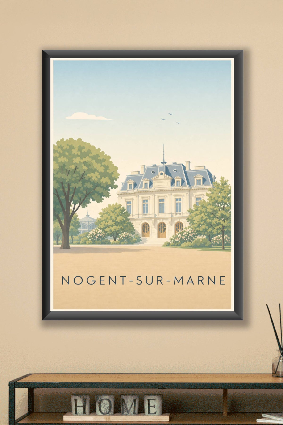 Affiche de Nogent-sur-Marne, poster Pavillon Baltard