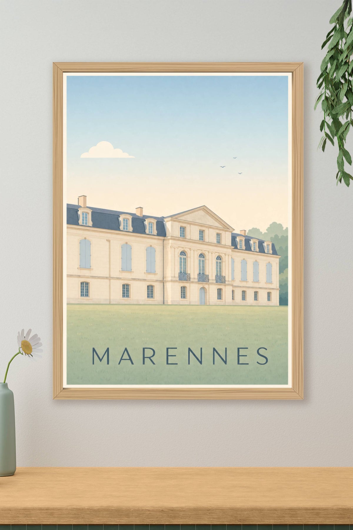 Affiche de Marennes, poster château de la Gataudière
