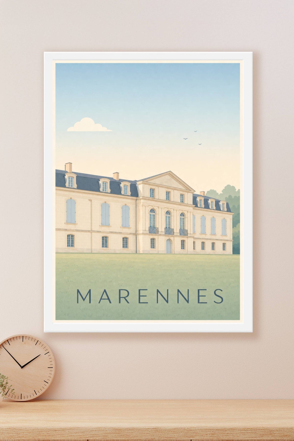 Affiche de Marennes, poster château de la Gataudière