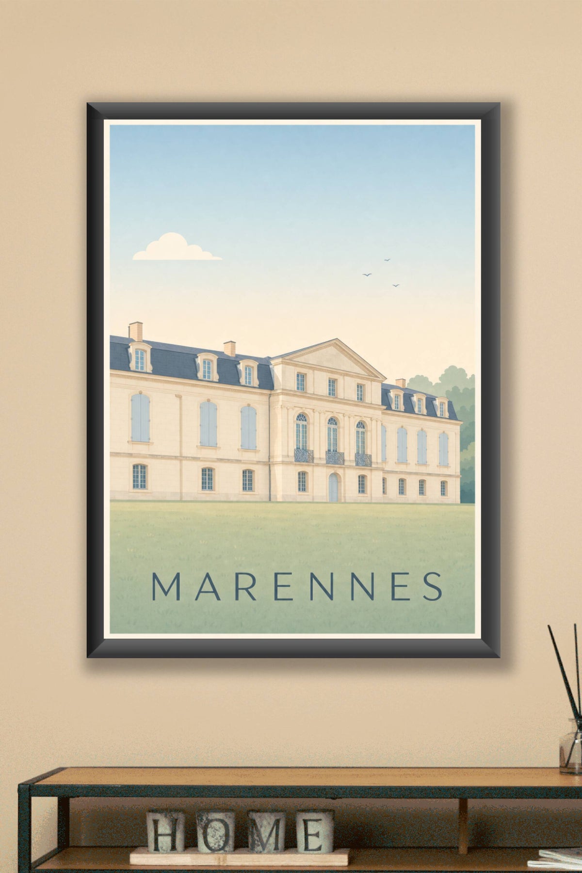 Affiche de Marennes, poster château de la Gataudière