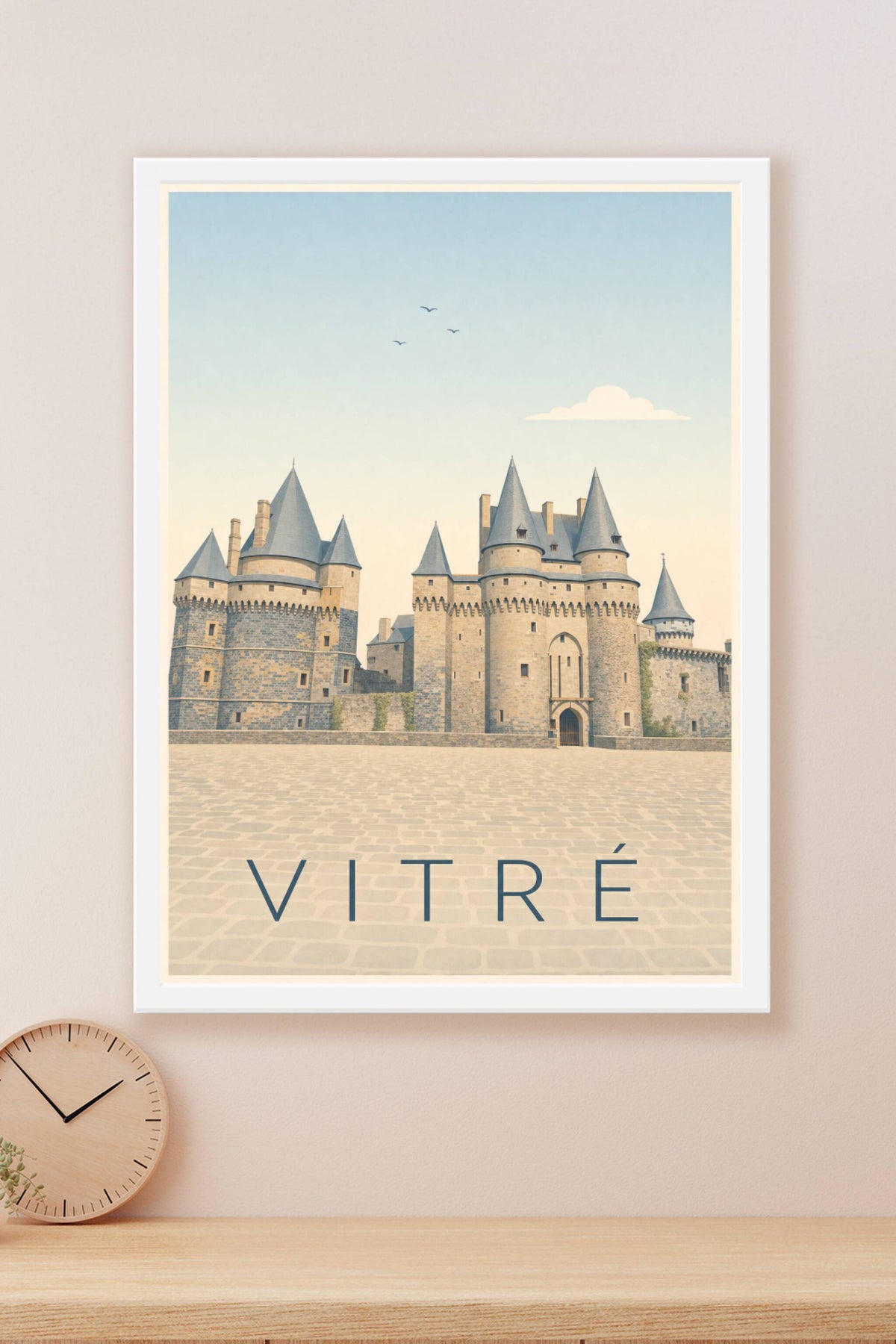 Affiche de Vitré, poster du château médiéval
