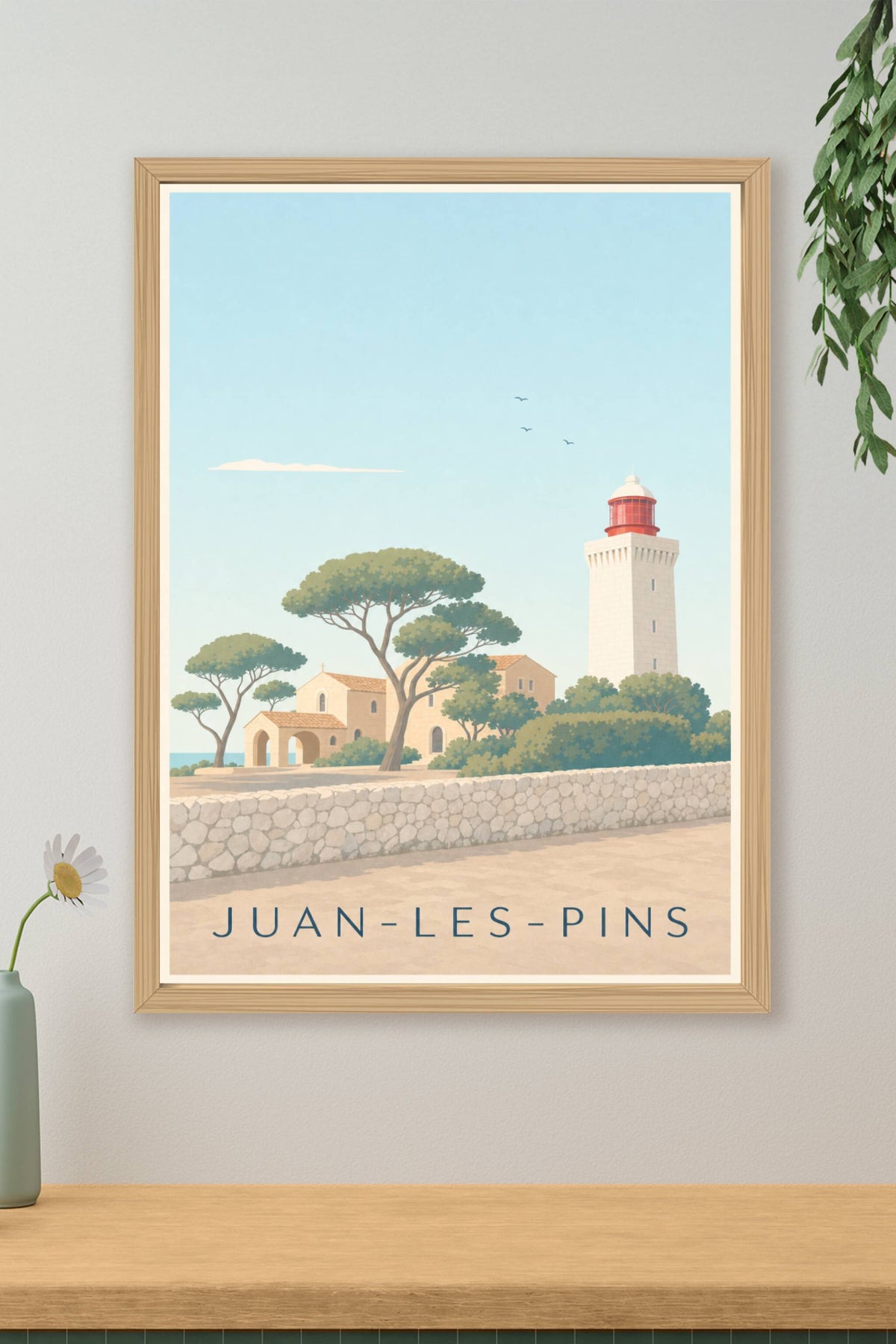 Affiche de Juan-les-Pins, poster phare de la Garoupe