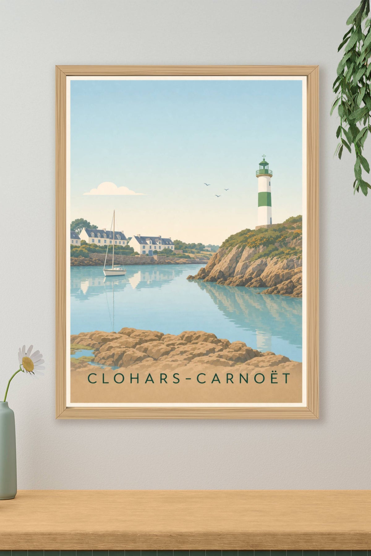 Affiche de Clohars-Carnoët, poster Doëlan