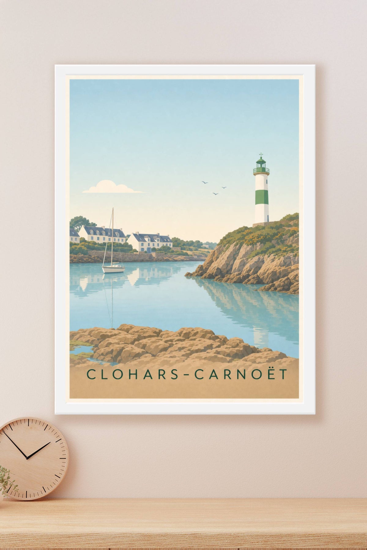 Affiche de Clohars-Carnoët, poster Doëlan