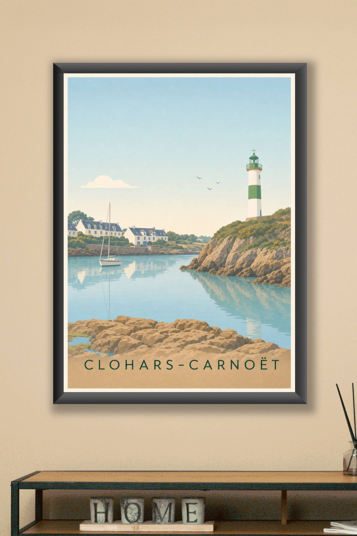 Affiche de Clohars-Carnoët, poster Doëlan