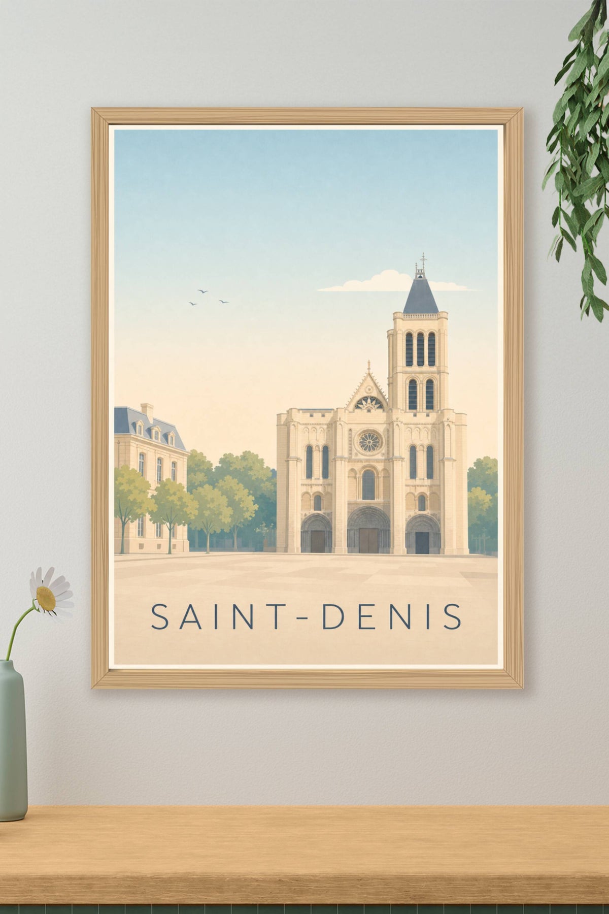 Affiche de Saint-Denis, poster Basilique historique