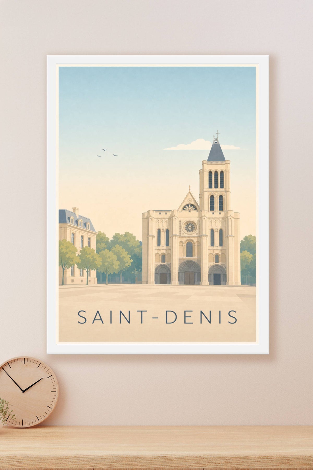 Affiche de Saint-Denis, poster Basilique historique