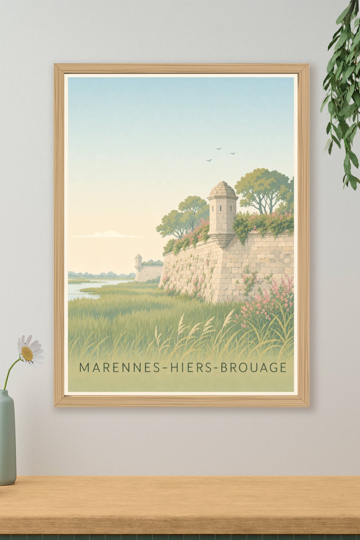 Affiche de Marennes-Hiers-Brouage, poster des remparts