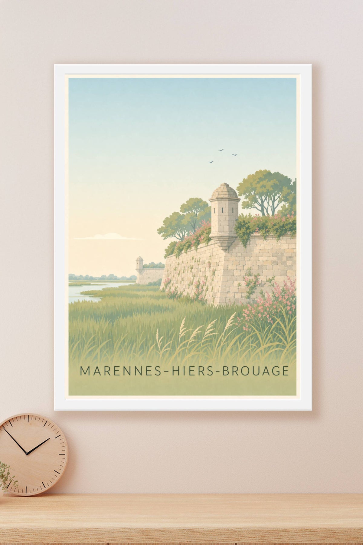 Affiche de Marennes-Hiers-Brouage, poster des remparts