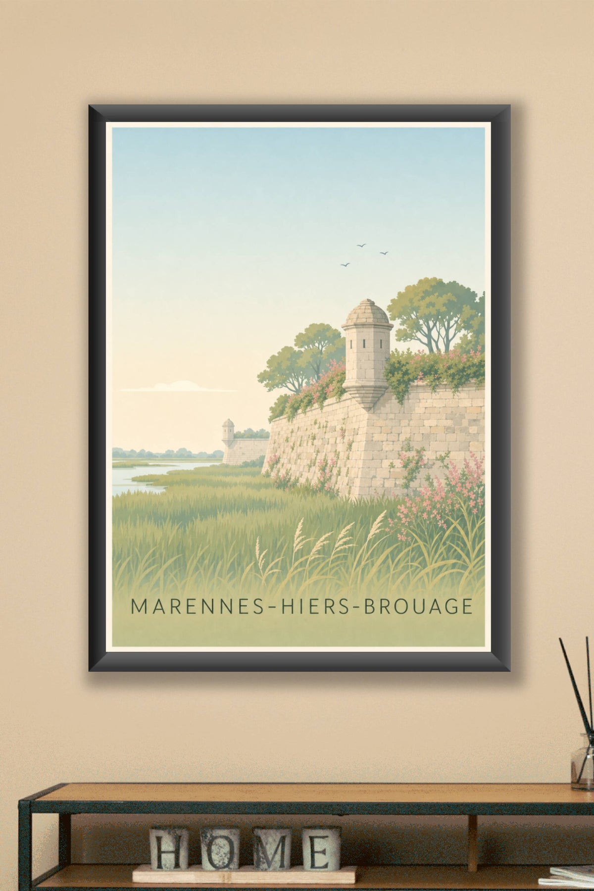 Affiche de Marennes-Hiers-Brouage, poster des remparts