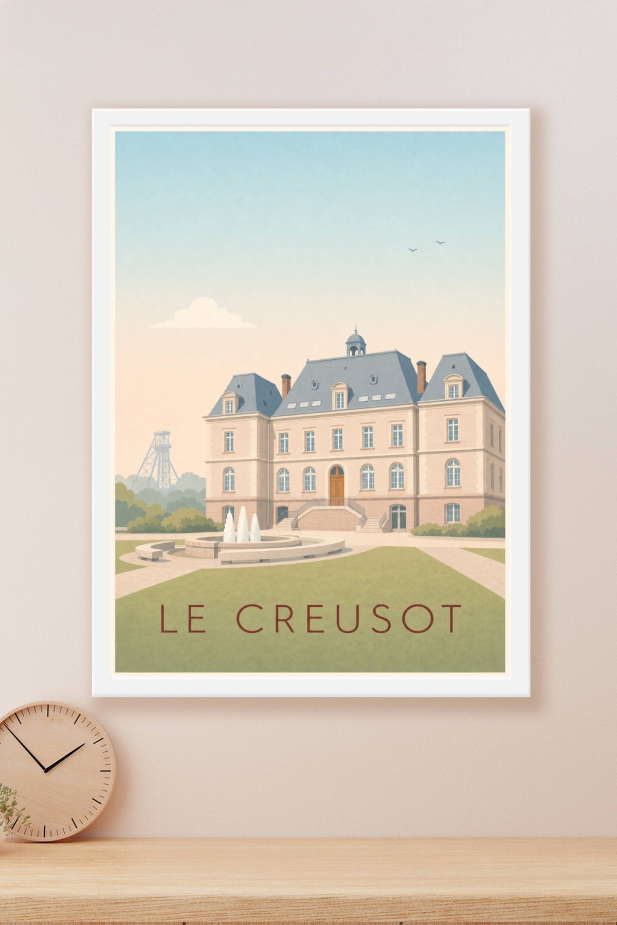 Affiche Le Creusot, poster Château de la Verrerie