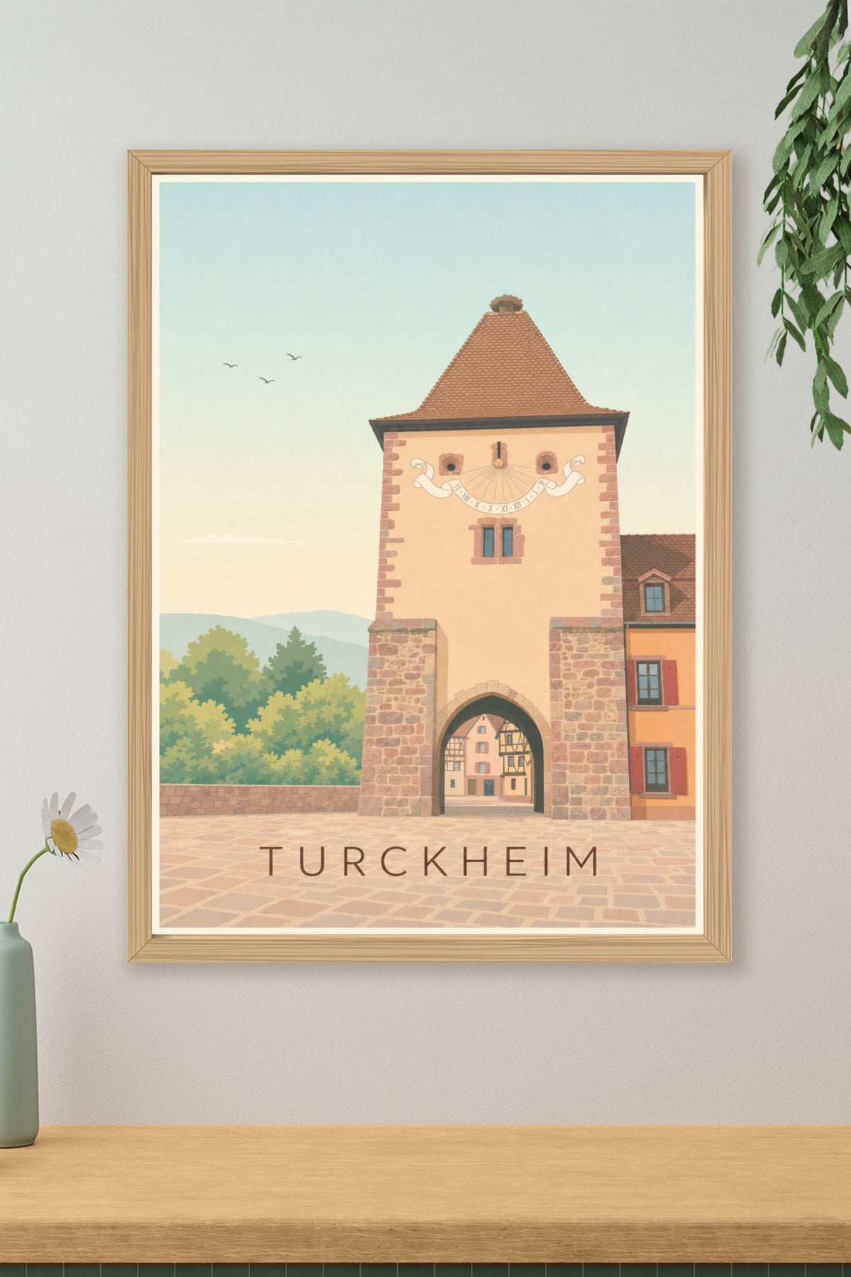 Affiche de Turckheim, poster de la Porte de France