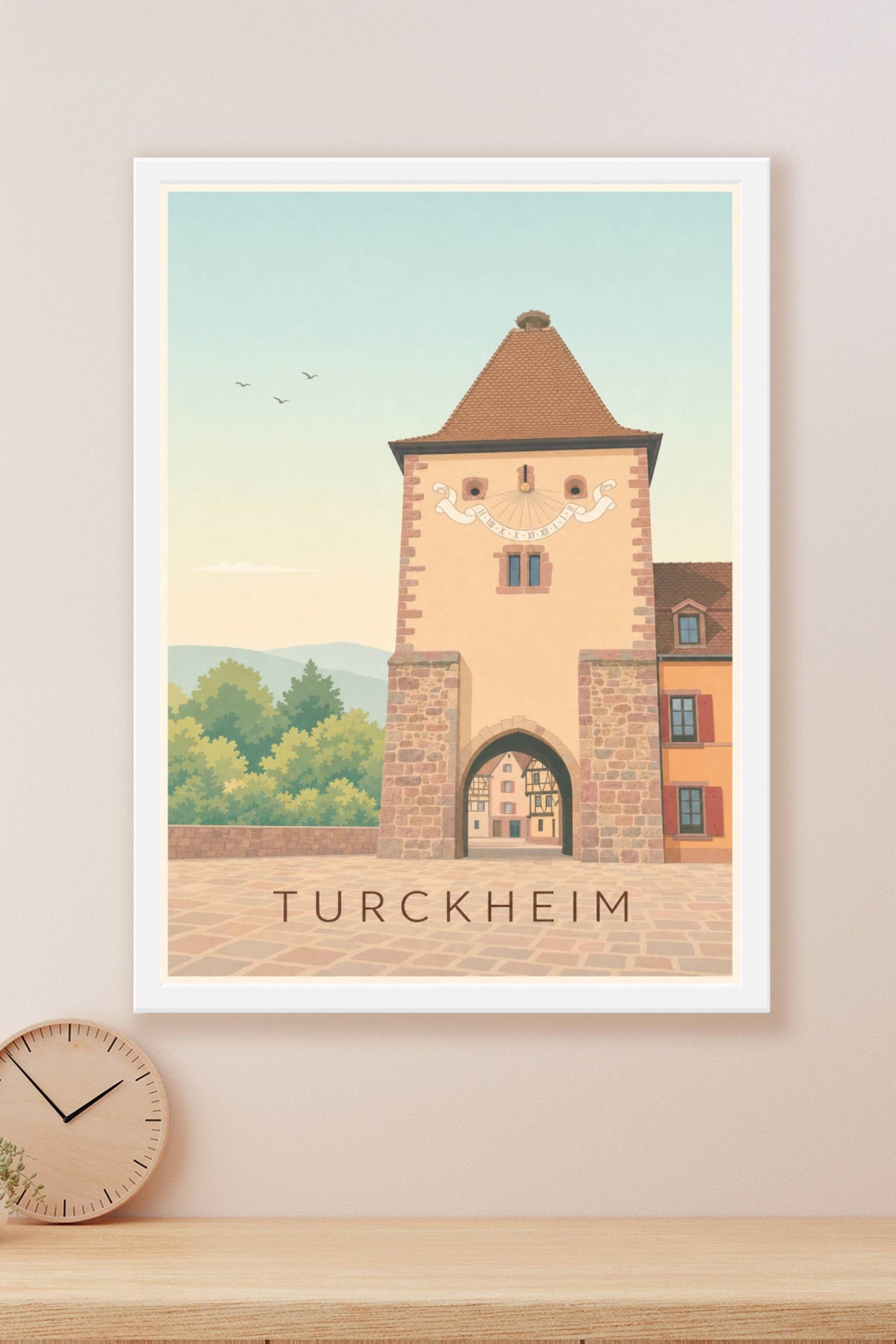Affiche de Turckheim, poster de la Porte de France