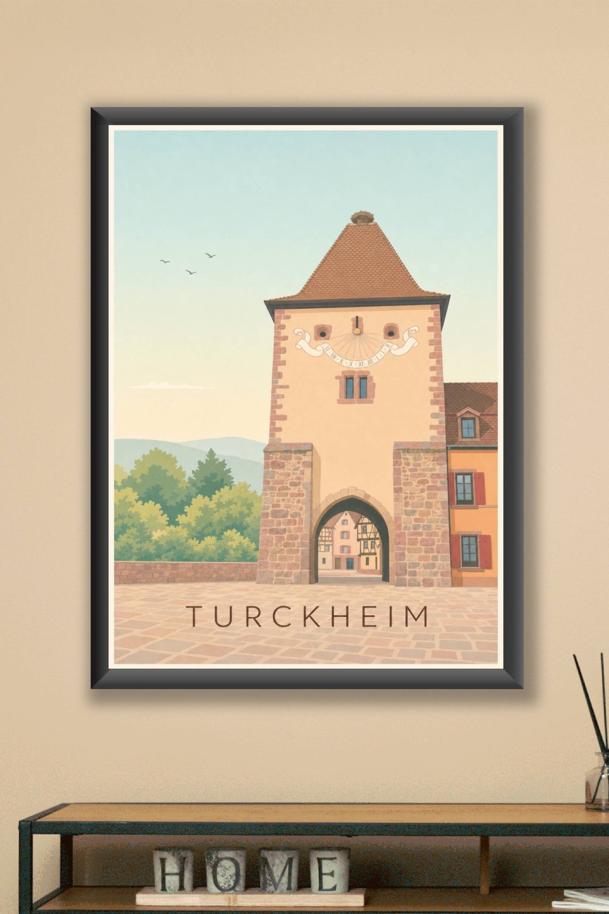 Affiche de Turckheim, poster de la Porte de France