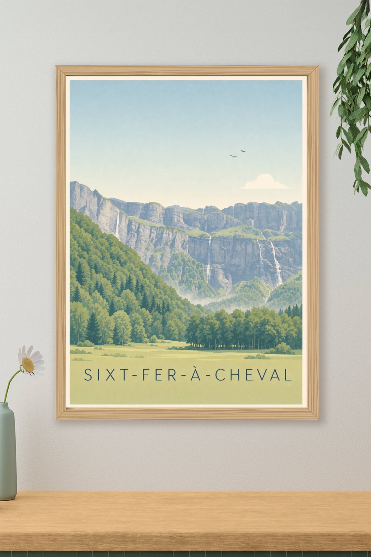 Affiche de Sixt-Fer-à-Cheval, poster du cirque alpin