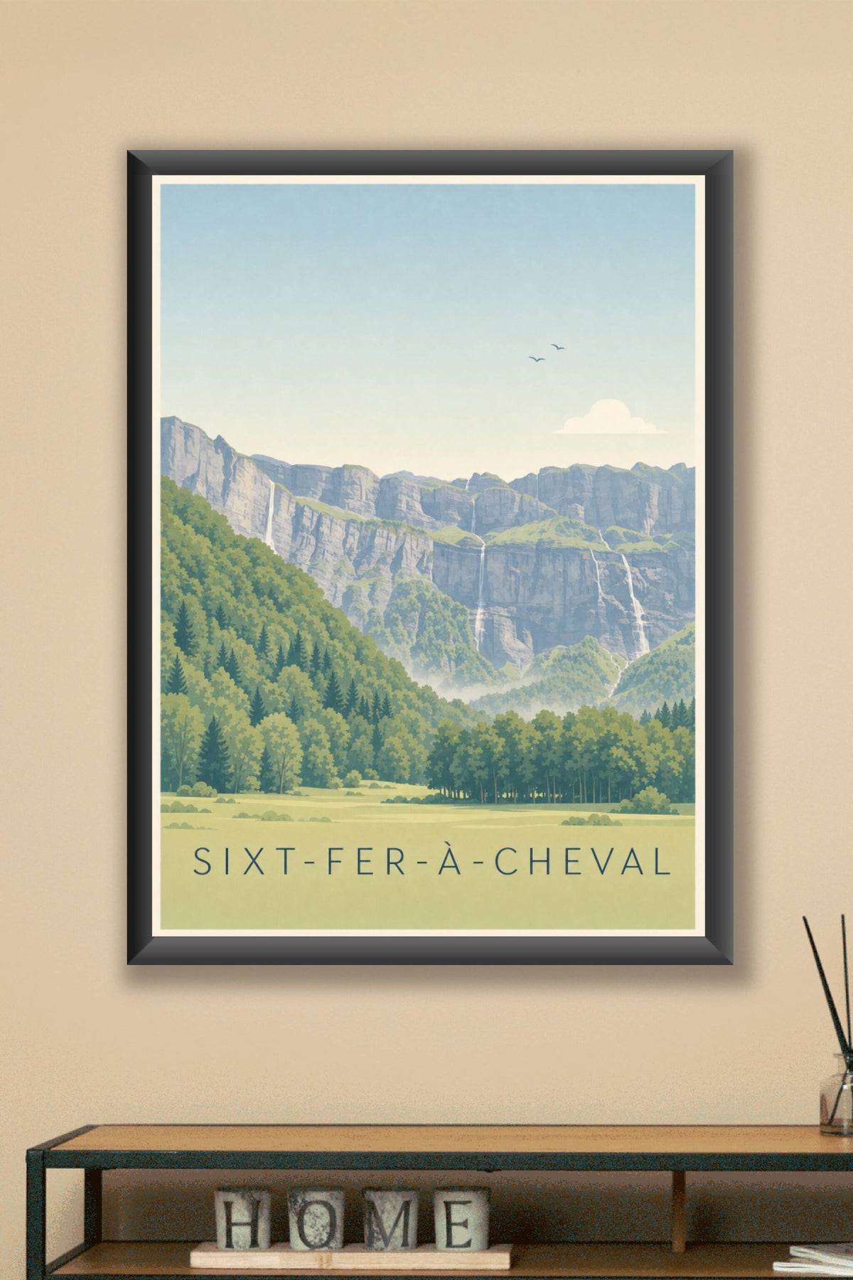 Affiche de Sixt-Fer-à-Cheval, poster du cirque alpin