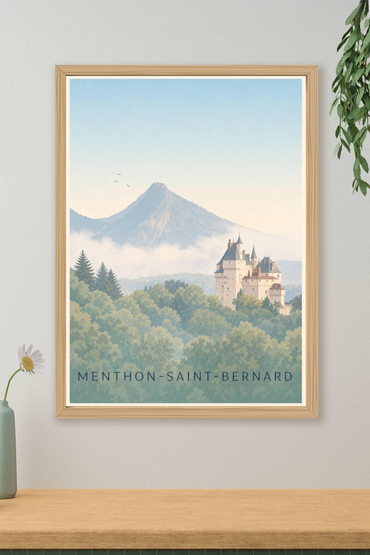Affiche de Menthon-Saint-Bernard, poster du château