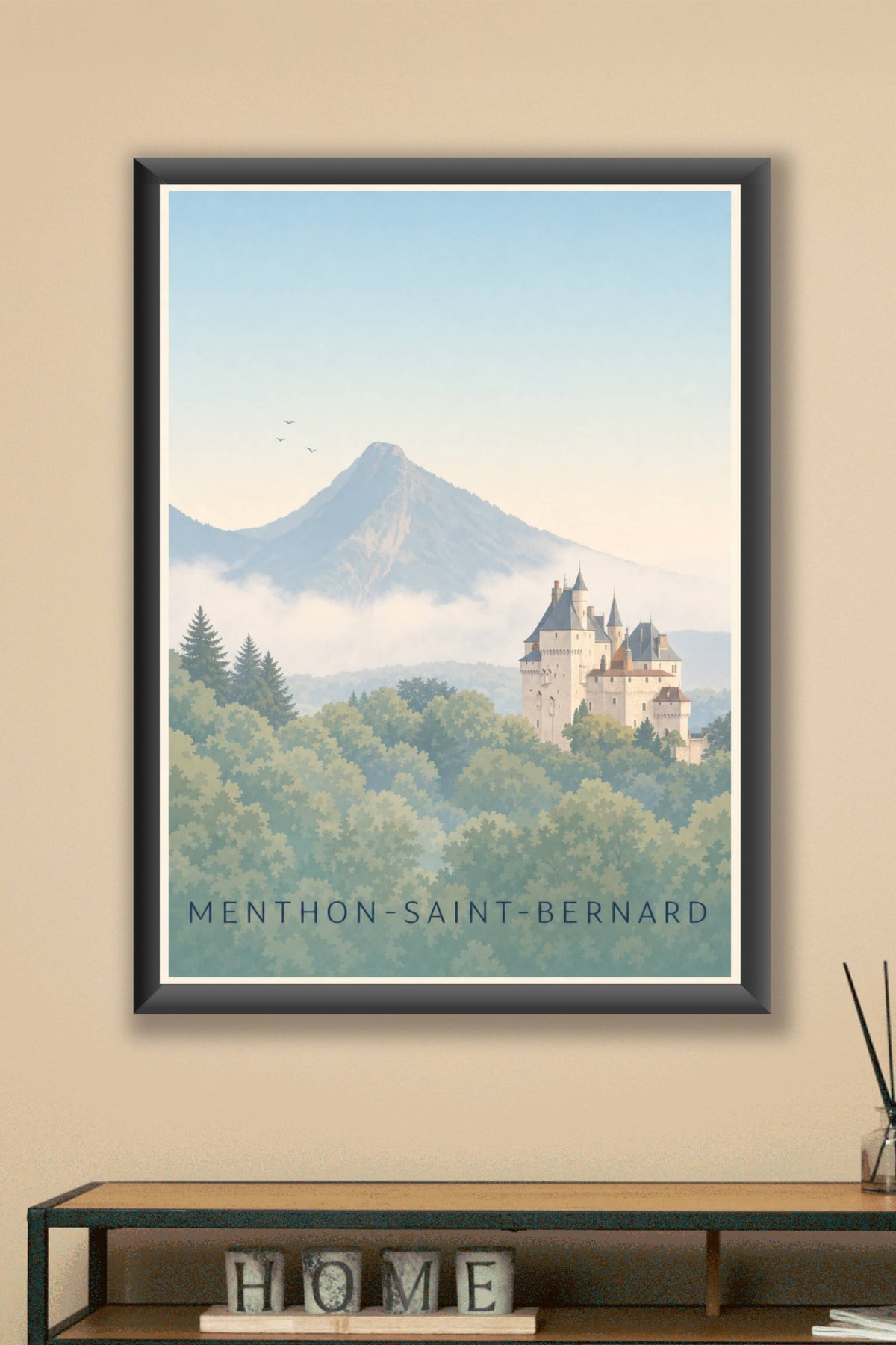 Affiche de Menthon-Saint-Bernard, poster du château