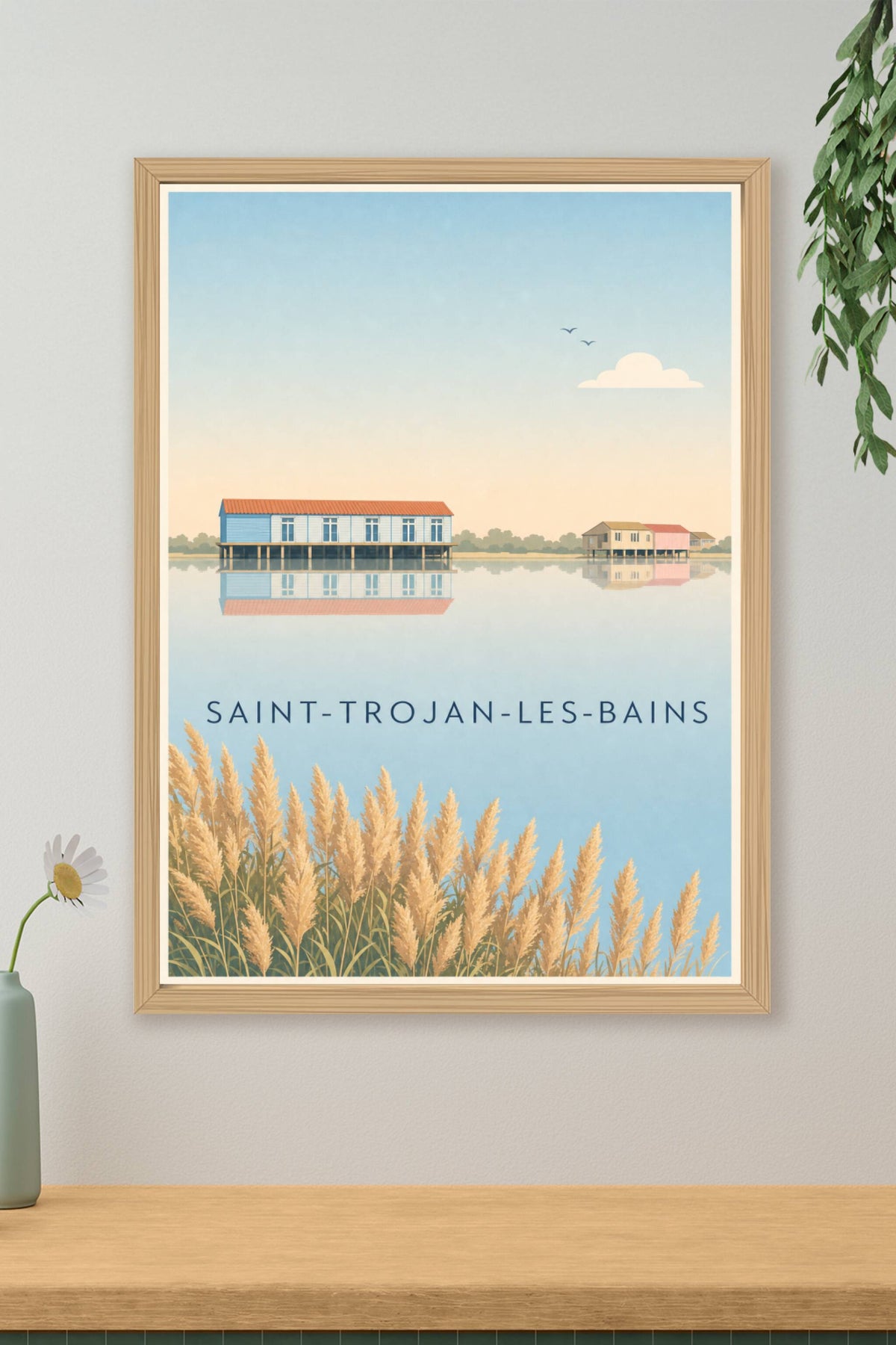 Poster de Saint-Trojan-les-Bains, cabanes sur pilotis