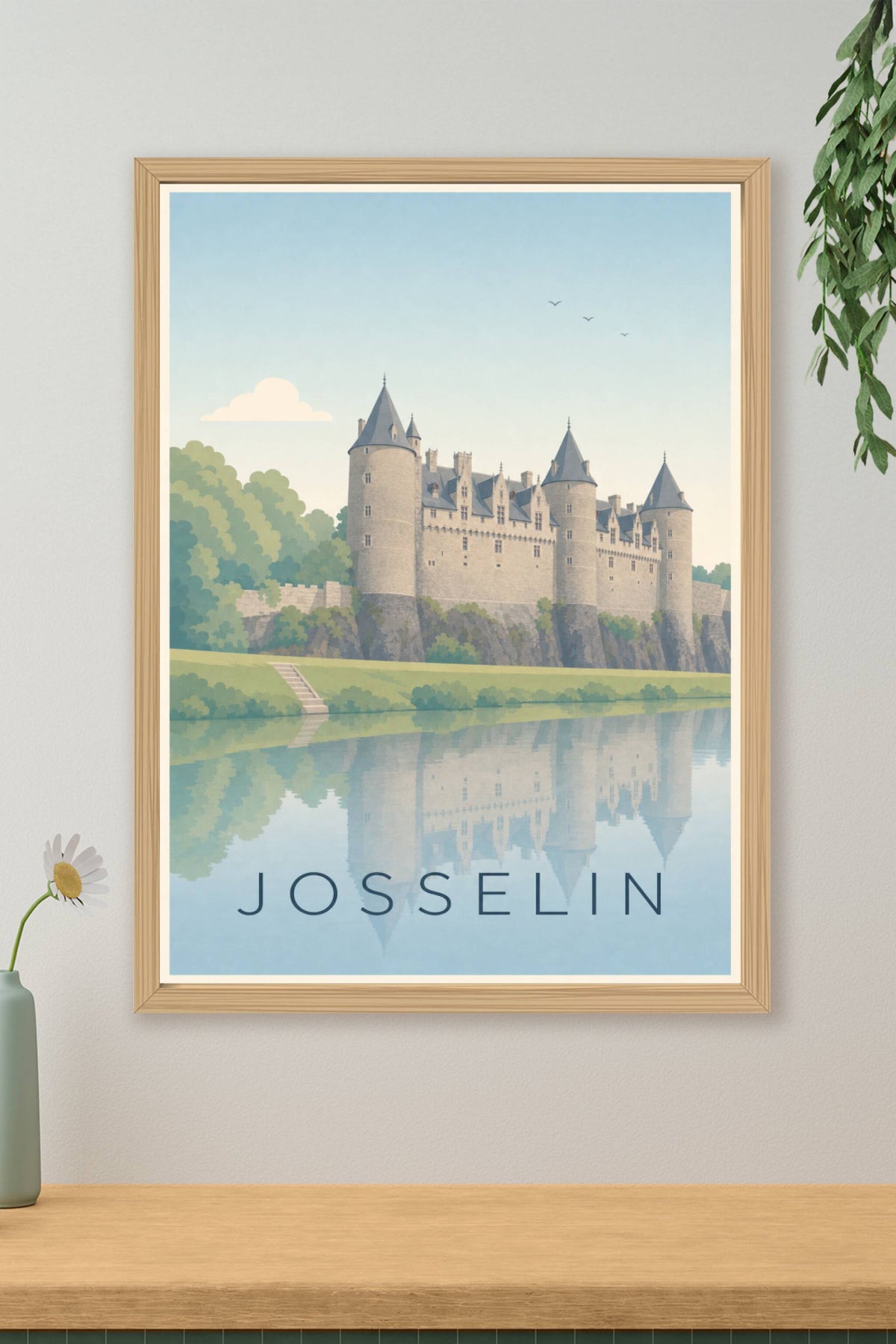 Affiche de Josselin, poster château médiéval