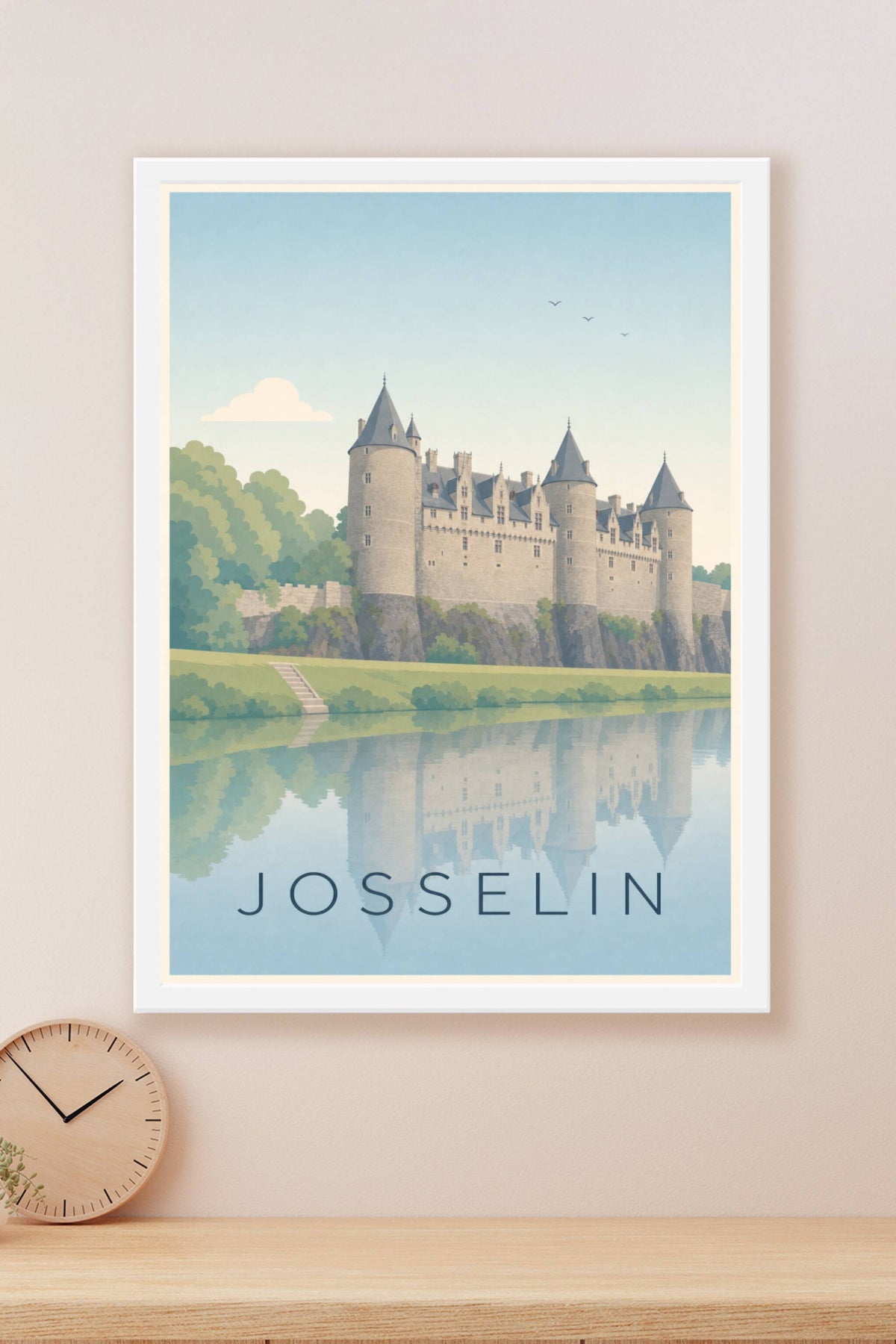 Affiche de Josselin, poster château médiéval