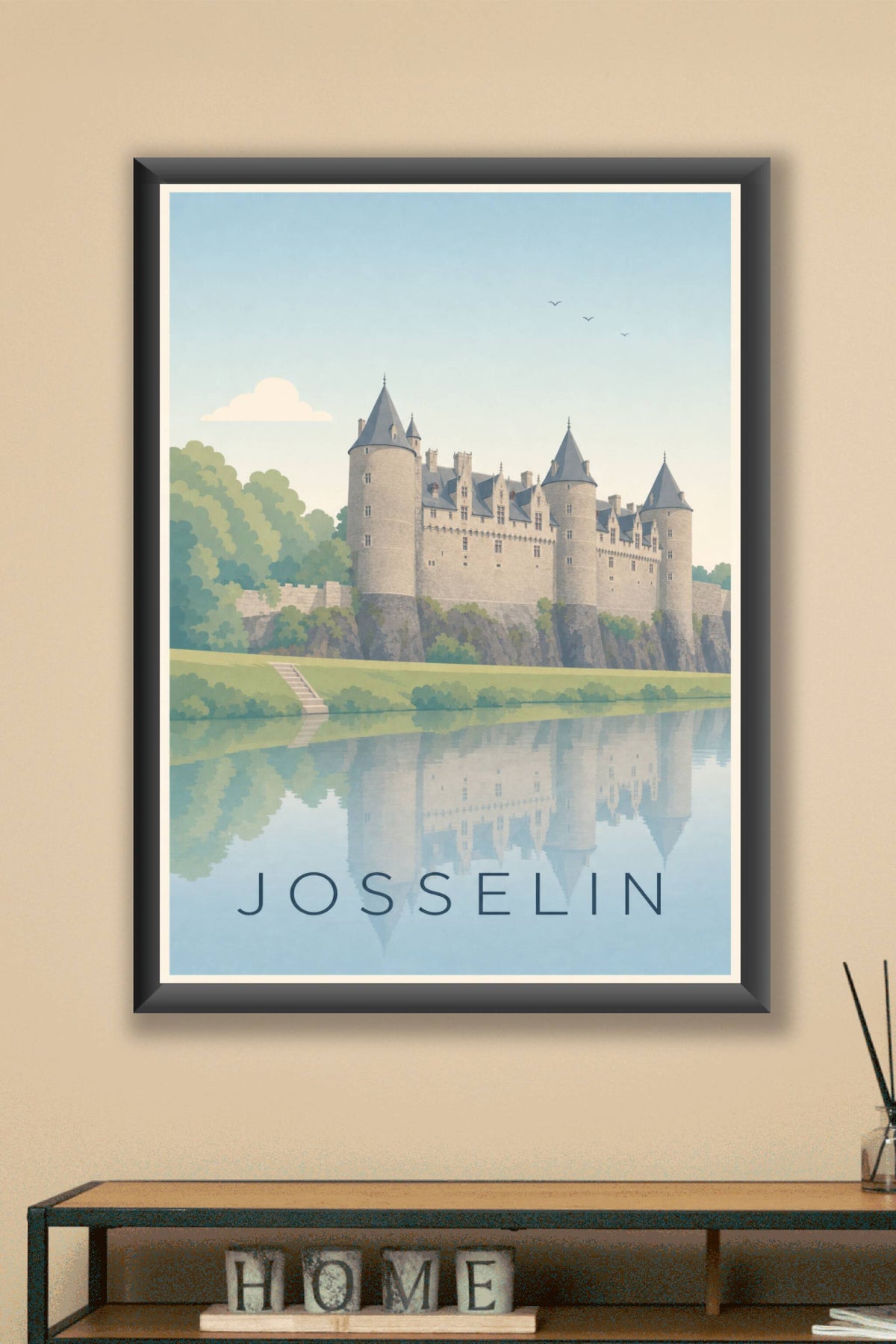 Affiche de Josselin, poster château médiéval