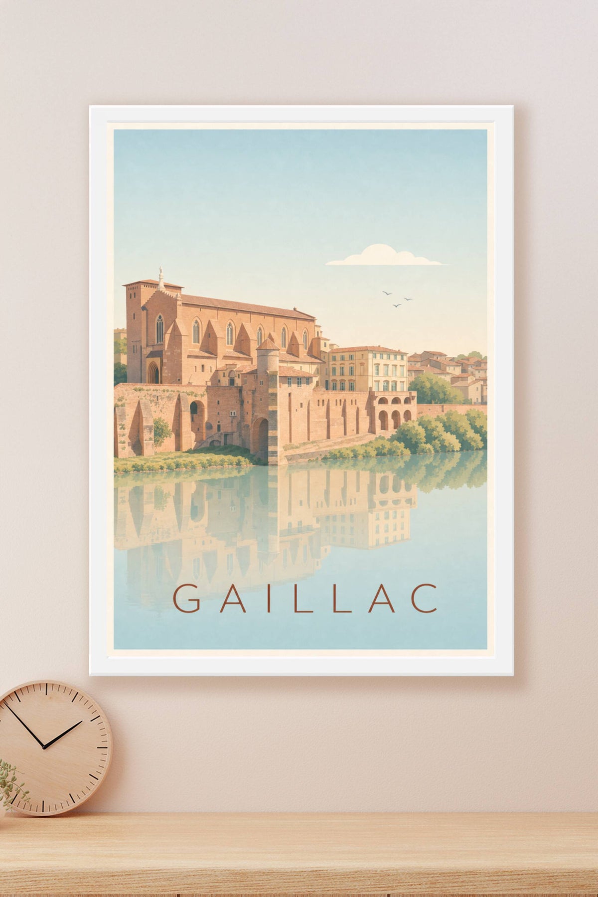 Affiche de Gaillac, poster de l'Abbaye Saint-Michel