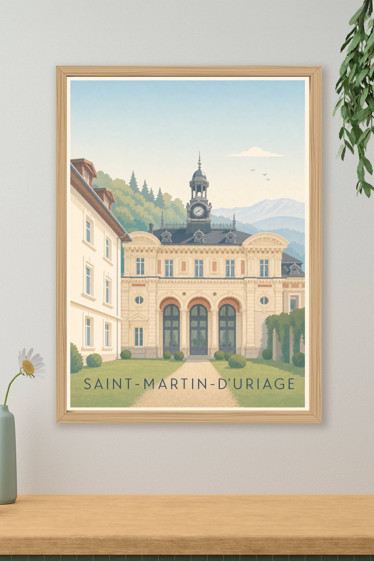 Affiche de Saint-Martin-d'Uriage, poster du casino thermal
