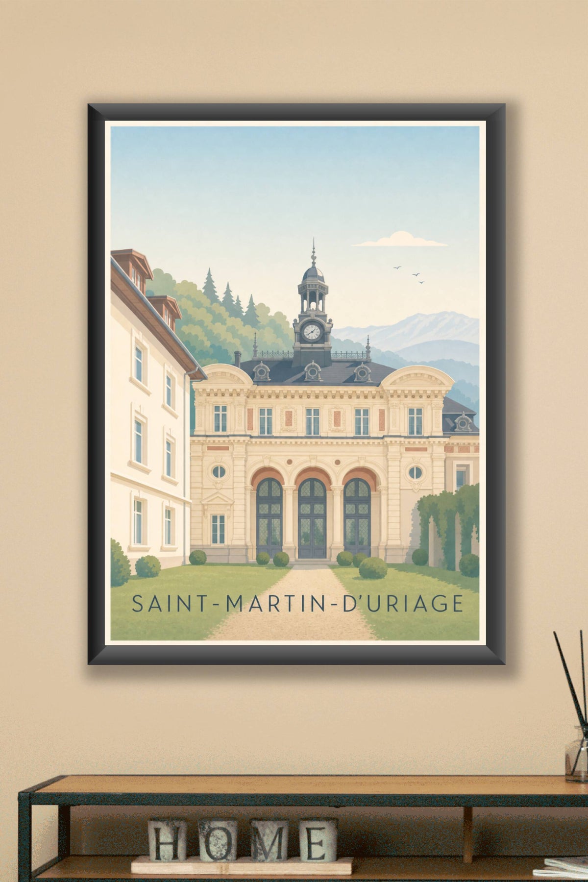 Affiche de Saint-Martin-d'Uriage, poster du casino thermal