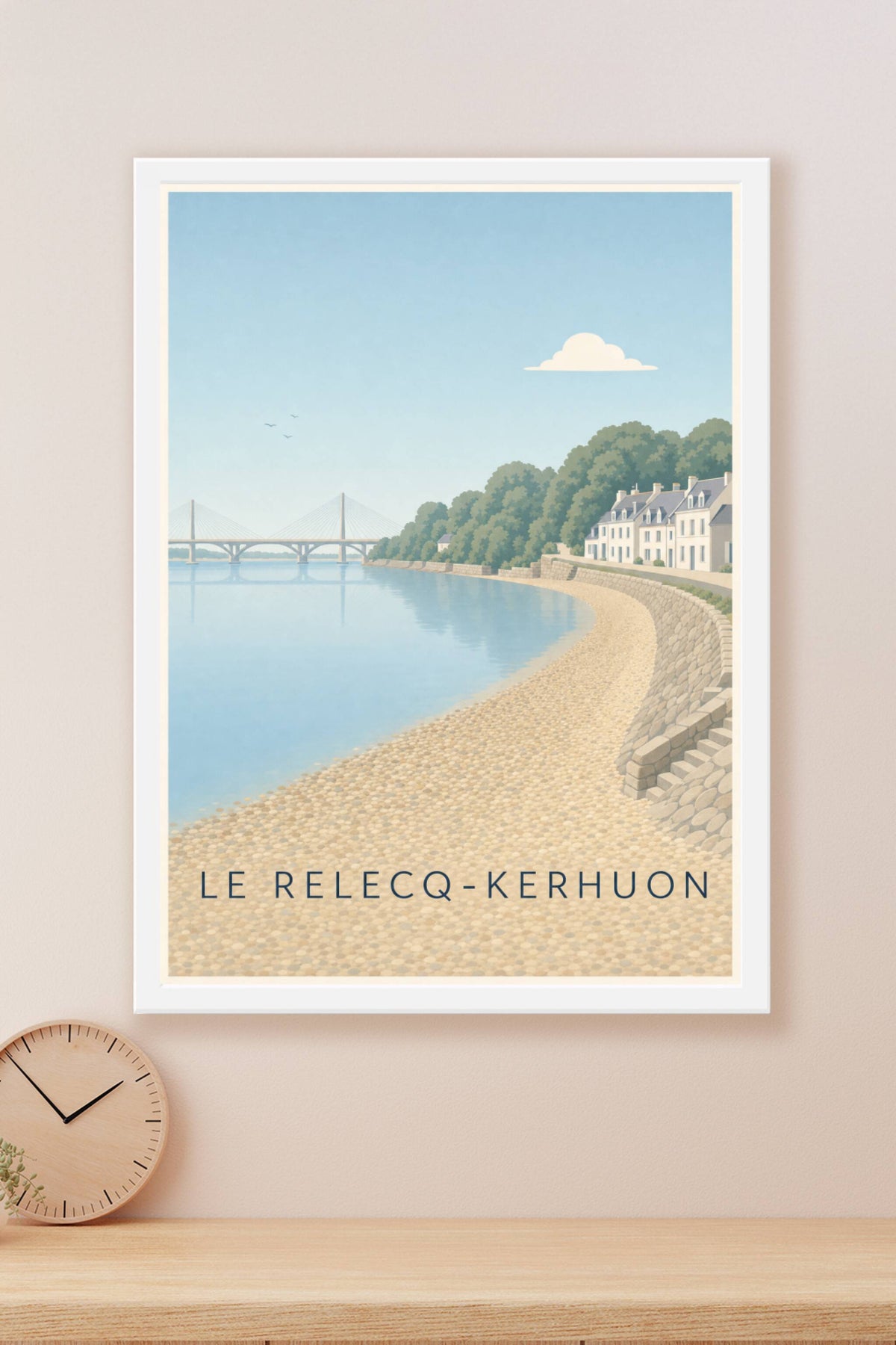 Affiche du Relecq-Kerhuon, poster pont de l'Iroise