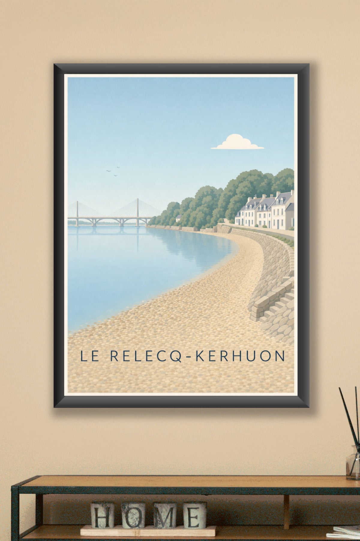 Affiche du Relecq-Kerhuon, poster pont de l'Iroise