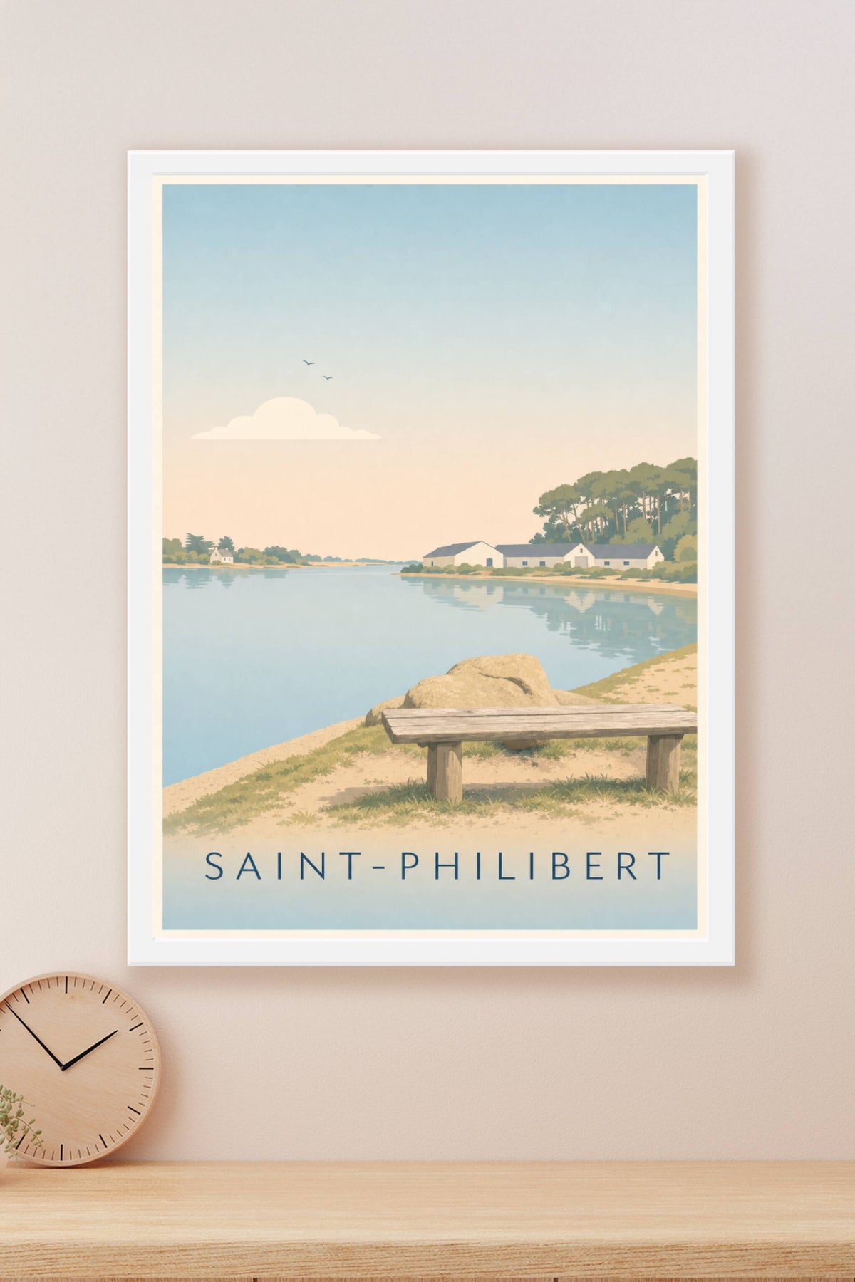 Affiche de Saint-Philibert, poster paysage breton