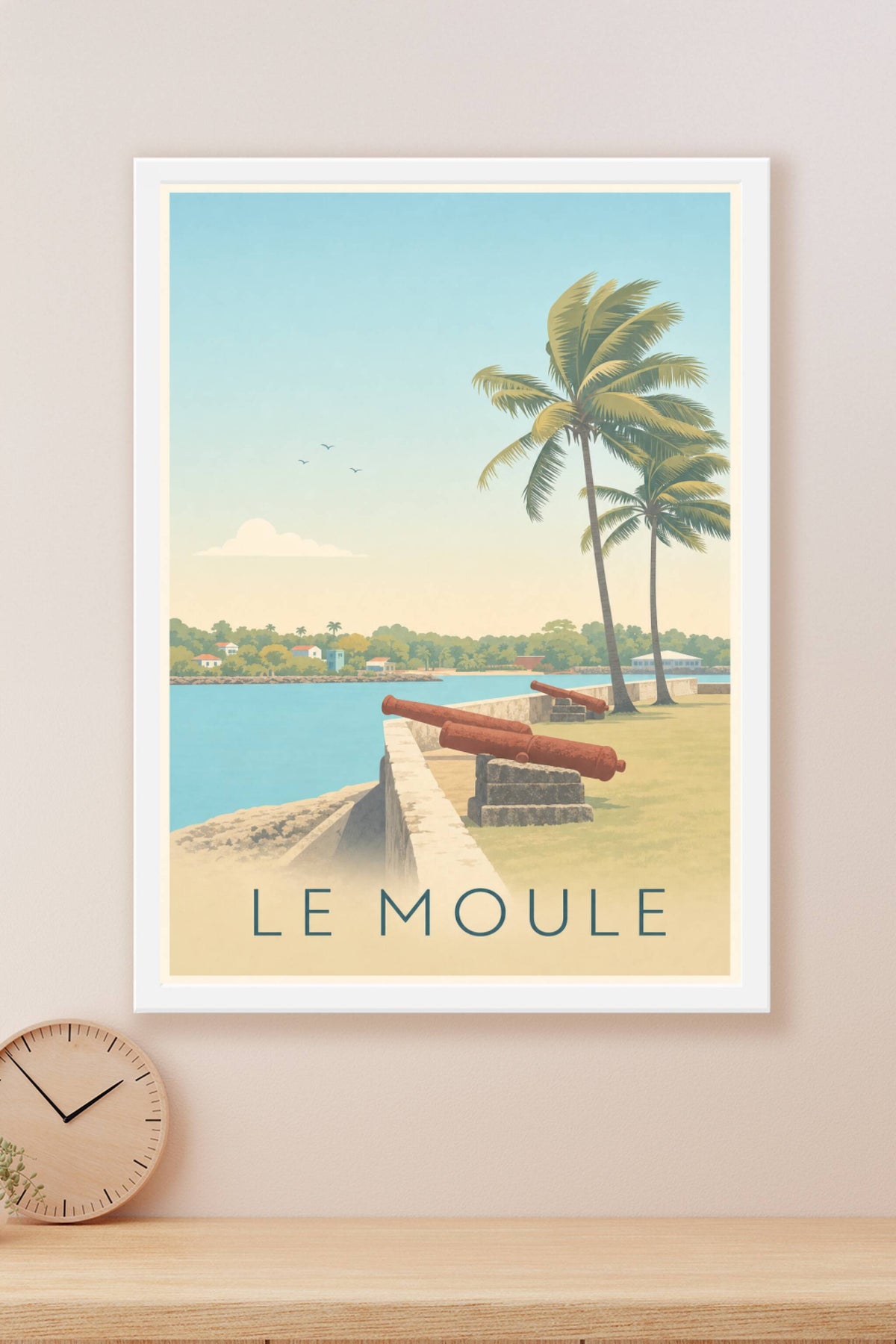 Affiche du Moule, poster canons de Guadeloupe