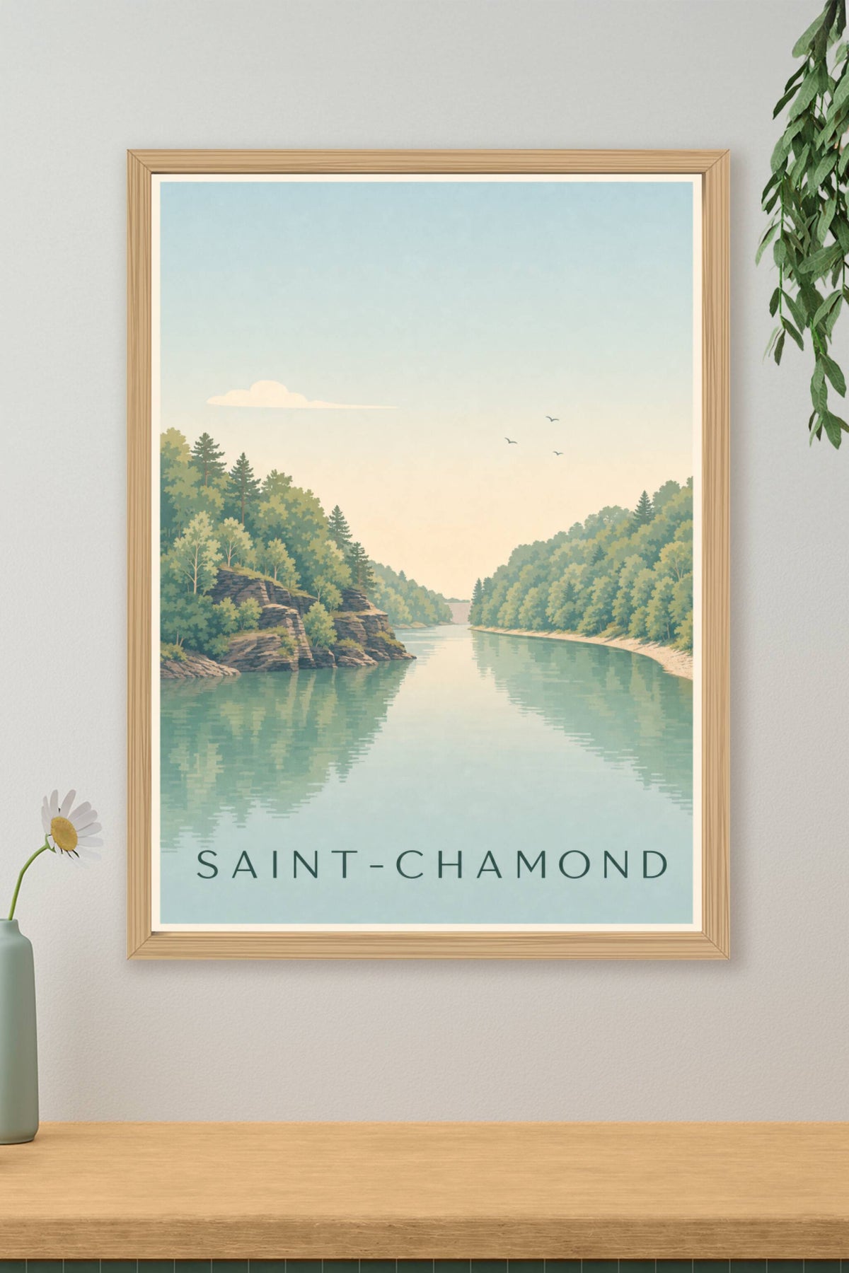Affiche de Saint-Chamond, le barrage du Piney