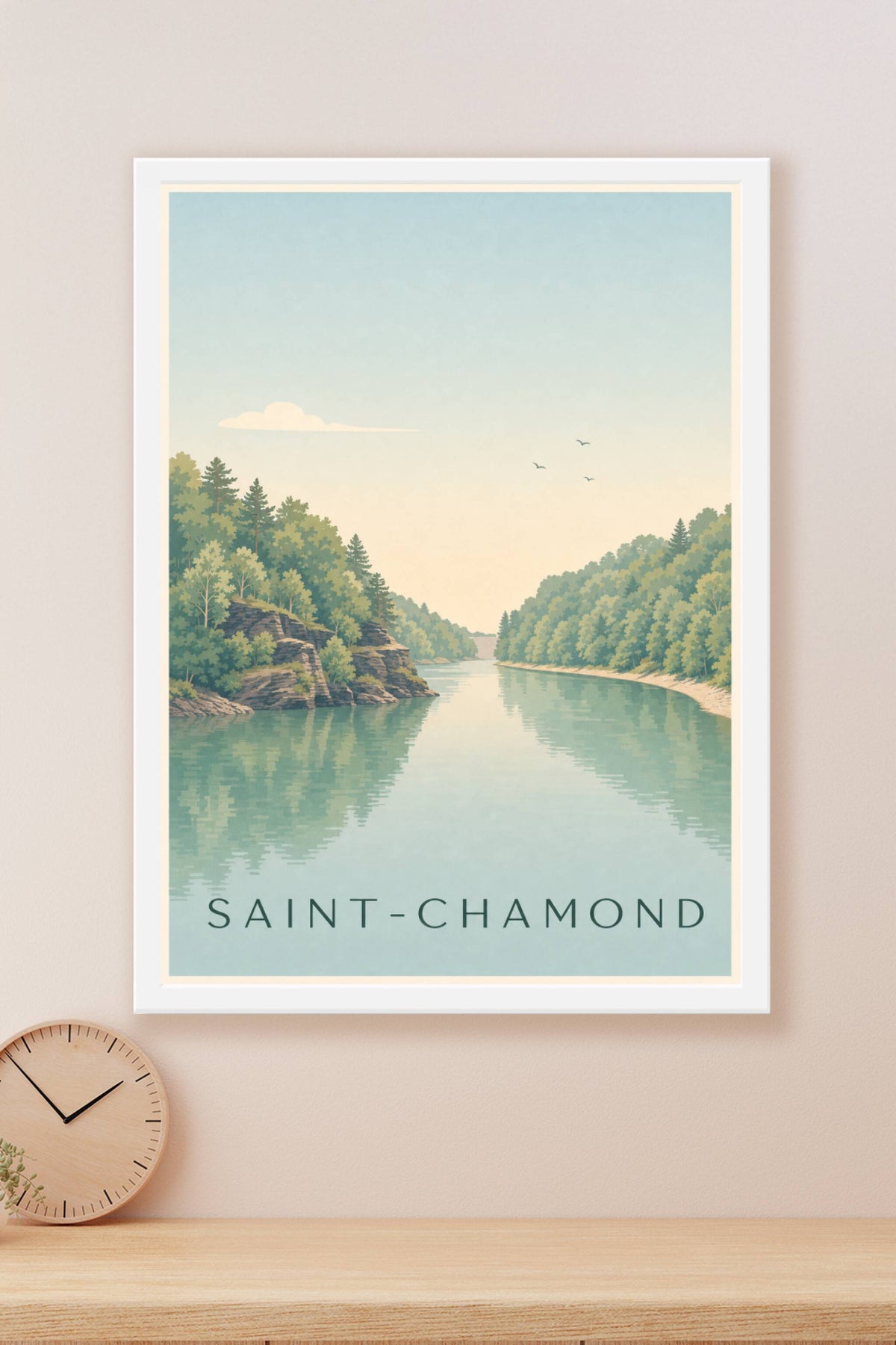 Affiche de Saint-Chamond, le barrage du Piney