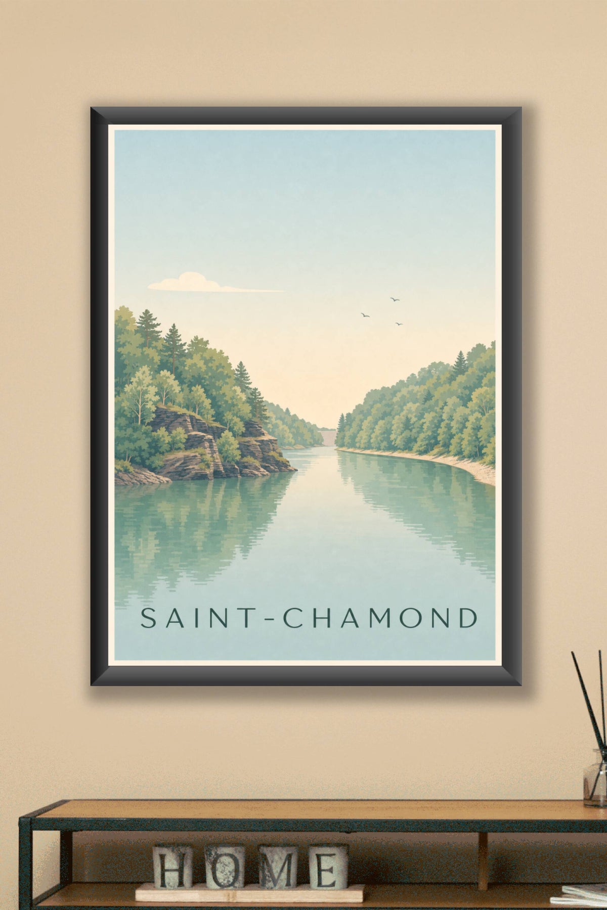 Affiche de Saint-Chamond, le barrage du Piney