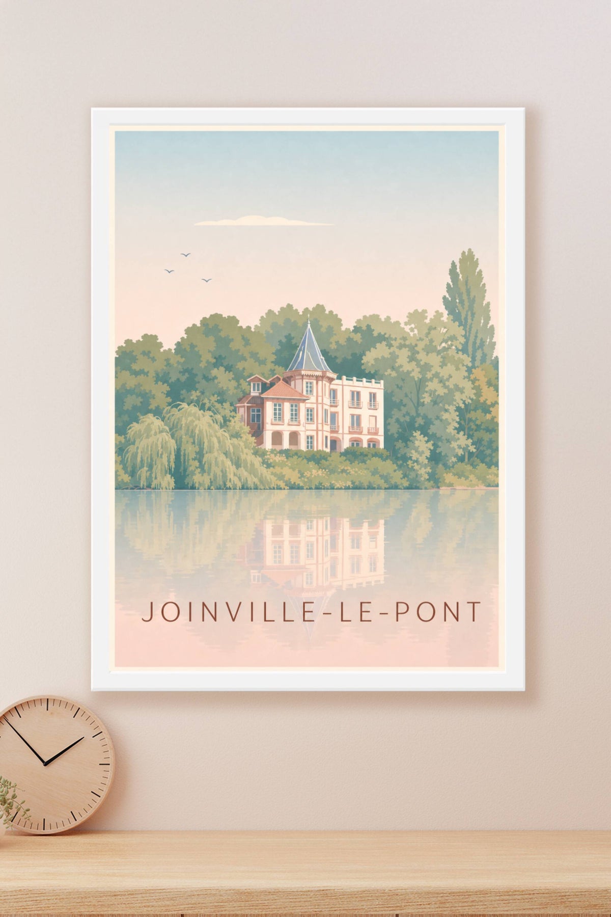 Affiche Joinville-le-Pont, poster villa bords de Marne