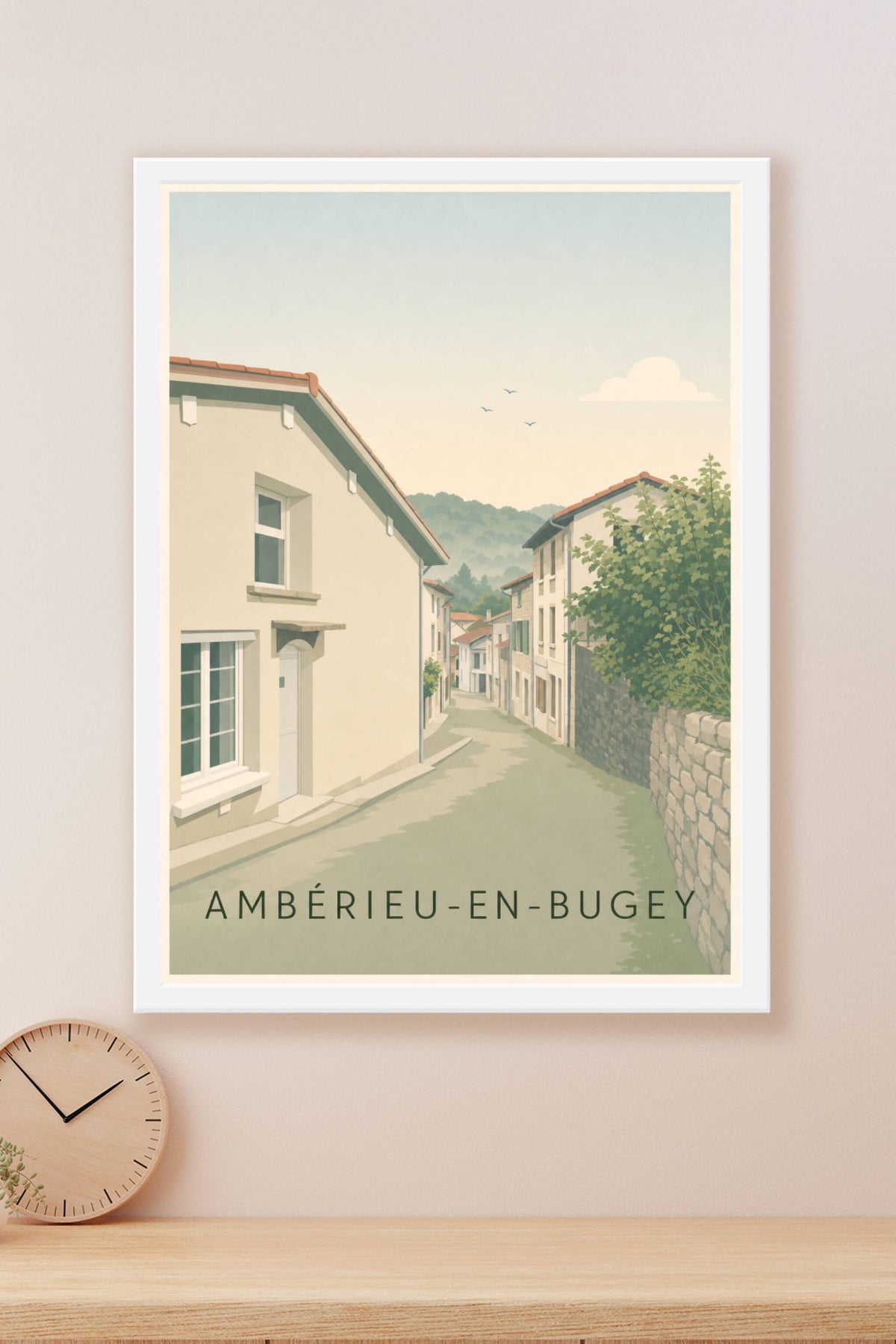 Affiche d'Ambérieu-en-Bugey, poster ruelle calme