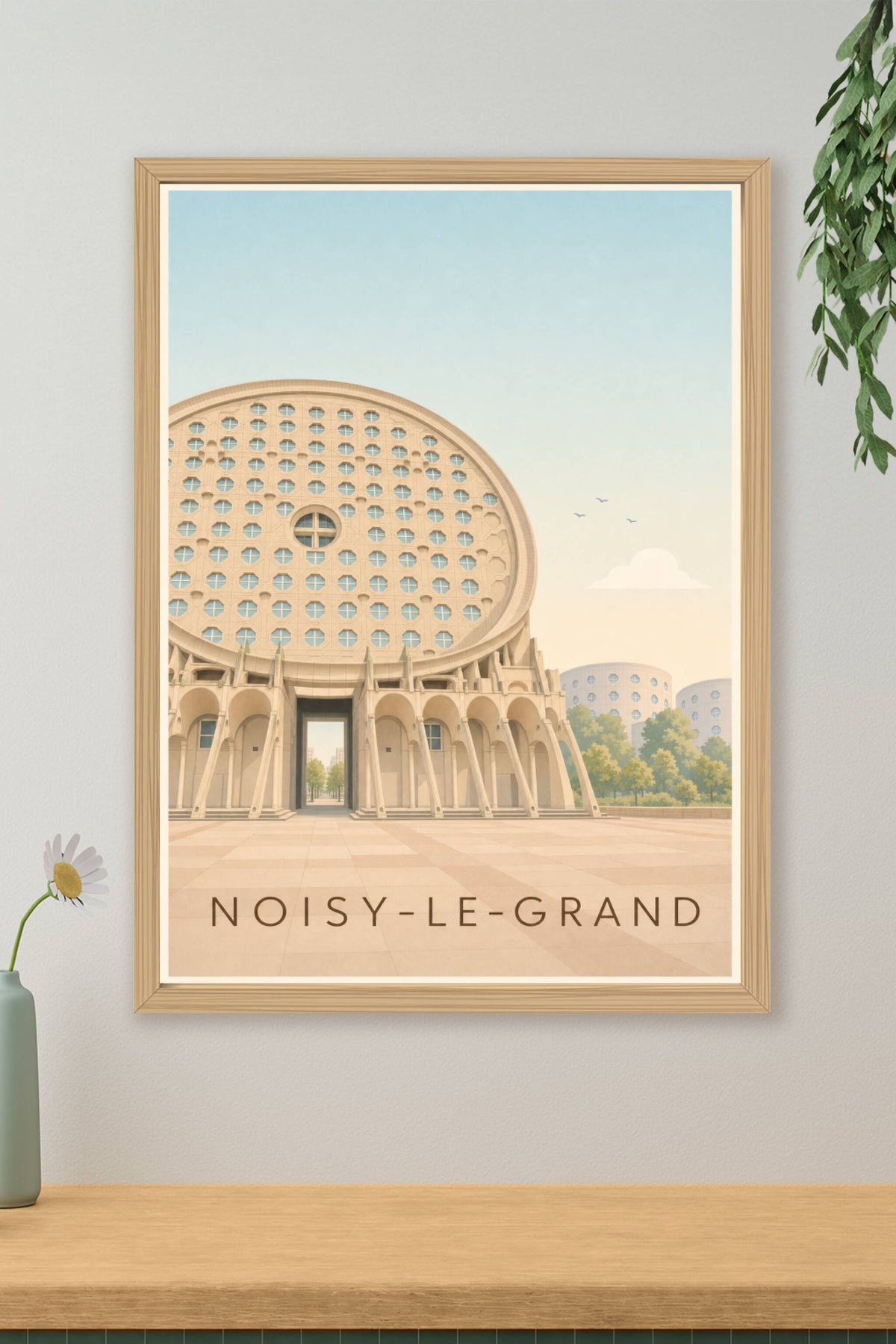 Affiche de Noisy-le-Grand, poster architecture