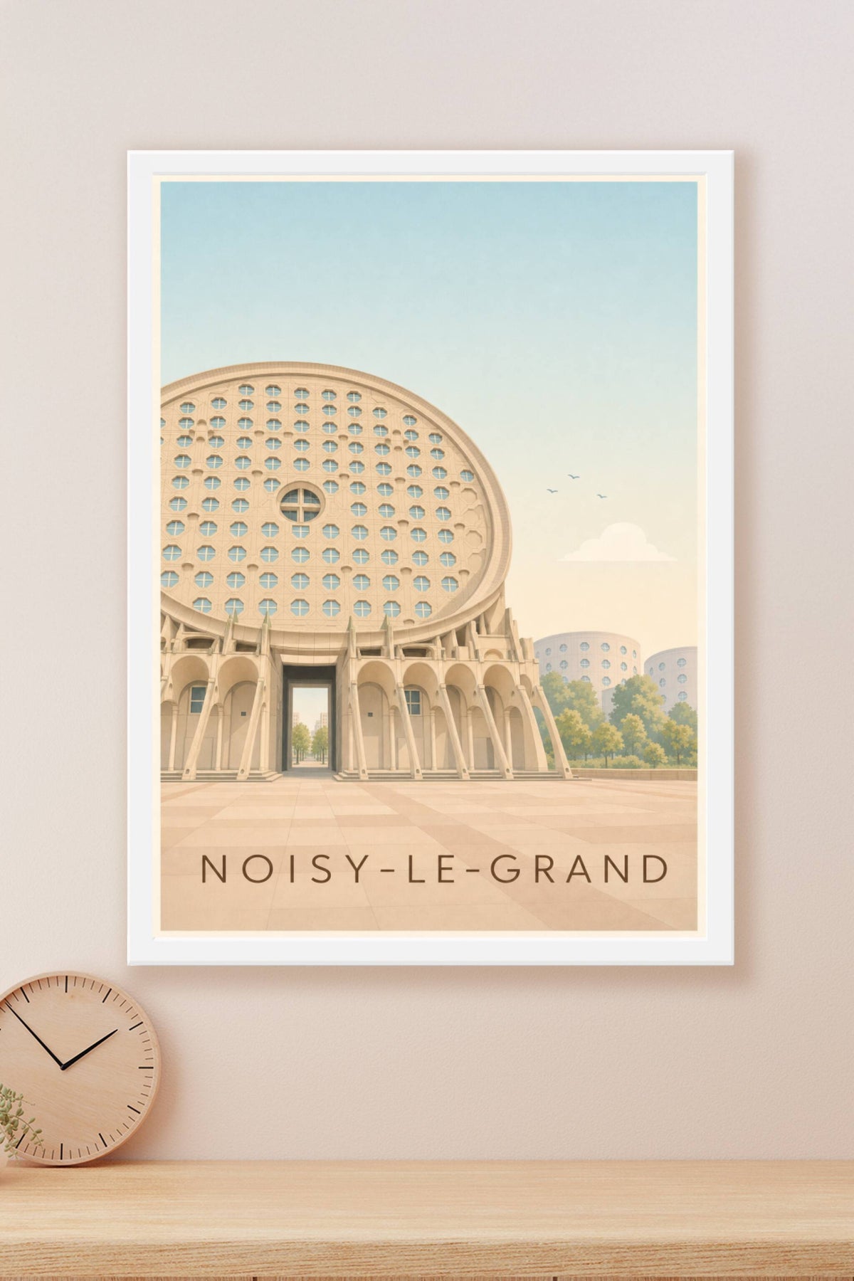 Affiche de Noisy-le-Grand, poster architecture