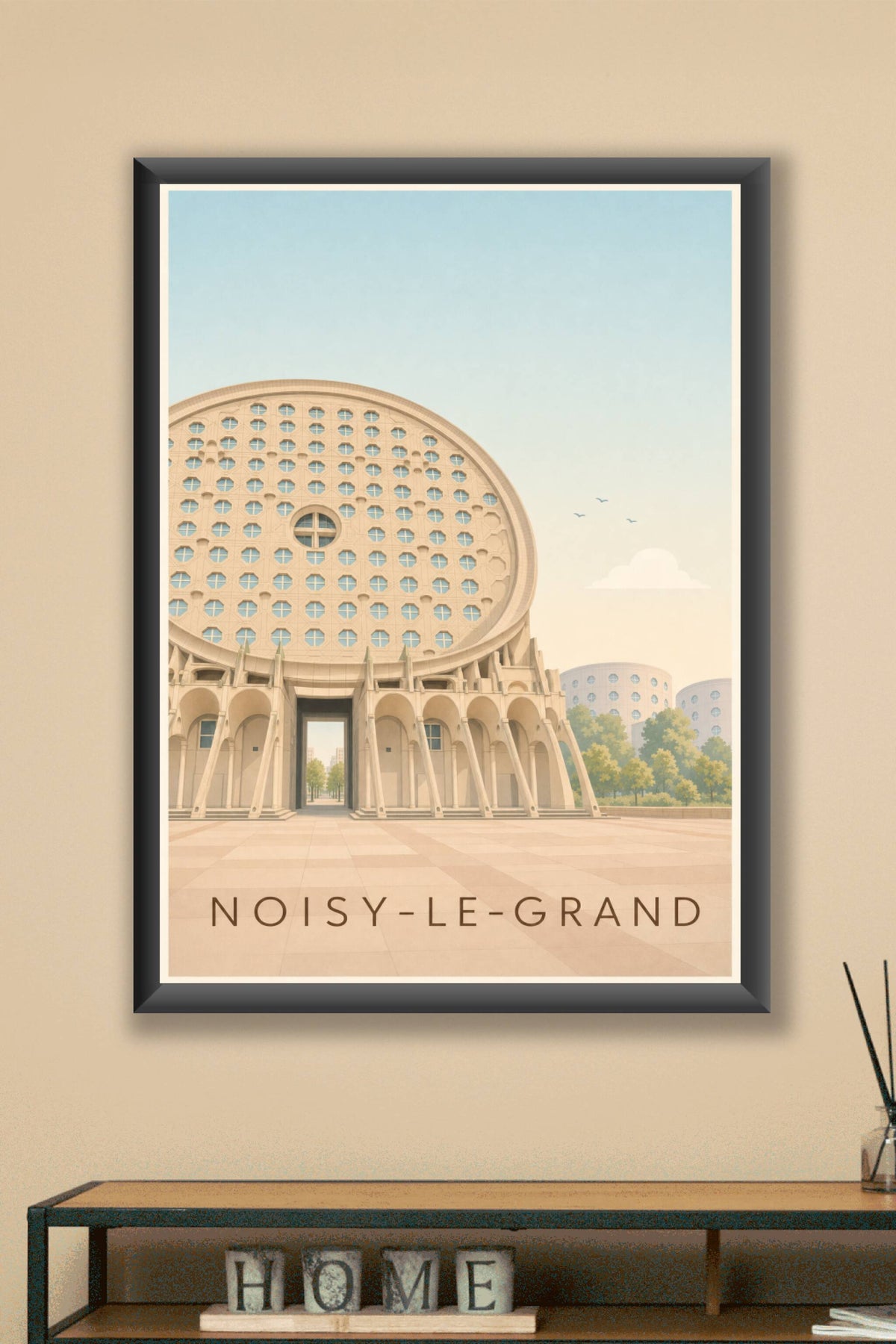 Affiche de Noisy-le-Grand, poster architecture