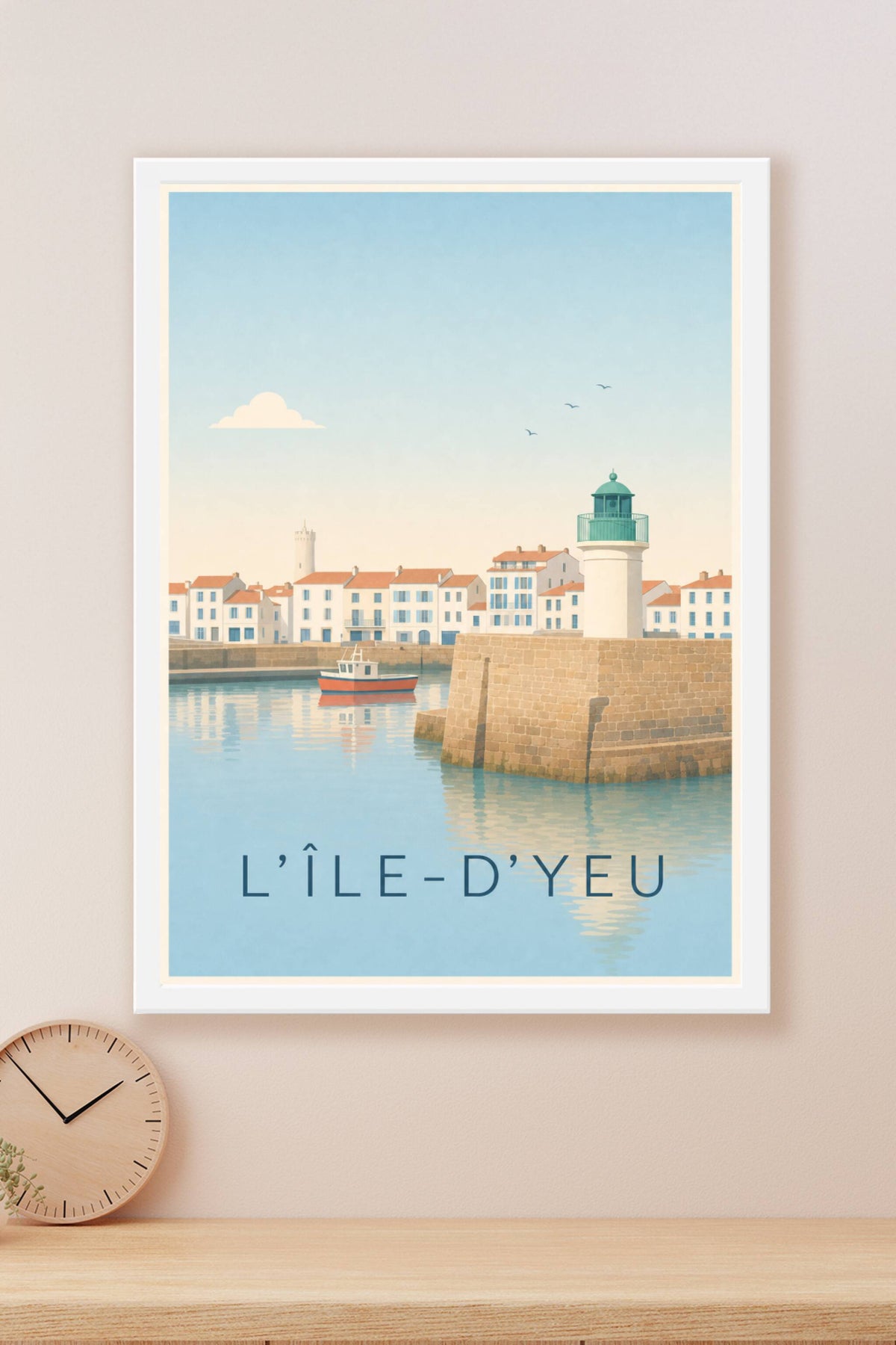 Affiche de l'Île-d'Yeu, le phare de Port-Joinville