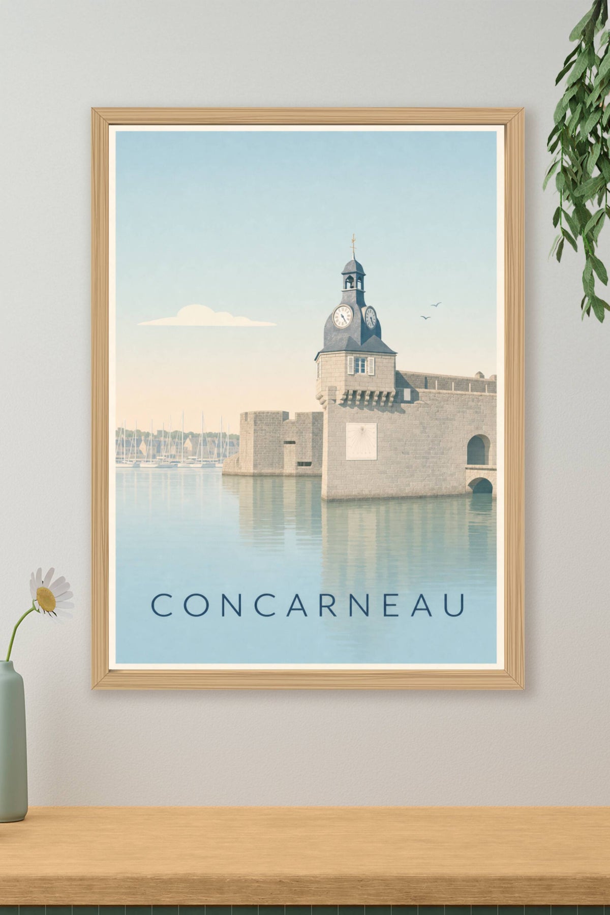 Affiche de Concarneau, poster la Ville Close