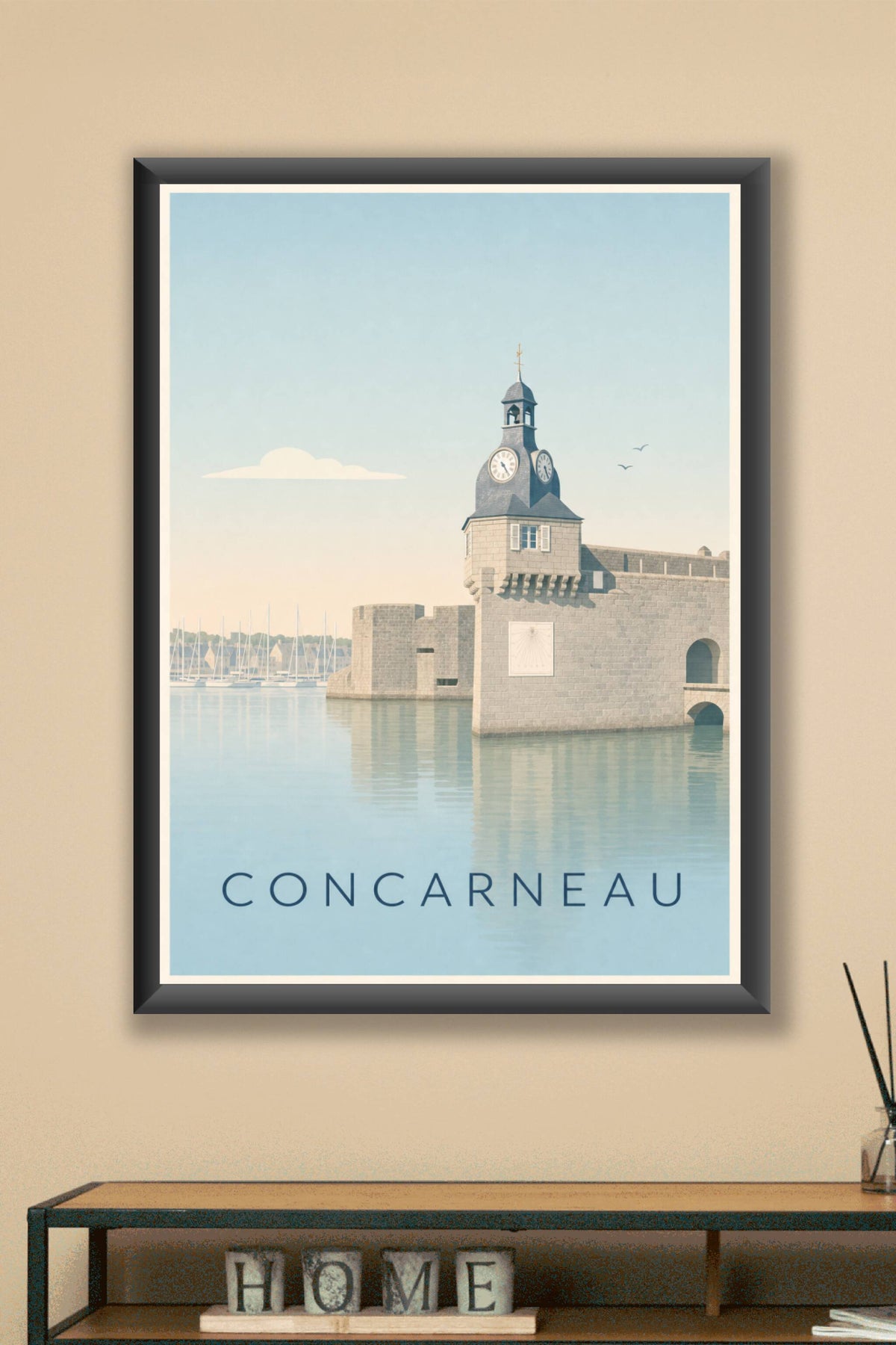 Affiche de Concarneau, poster la Ville Close