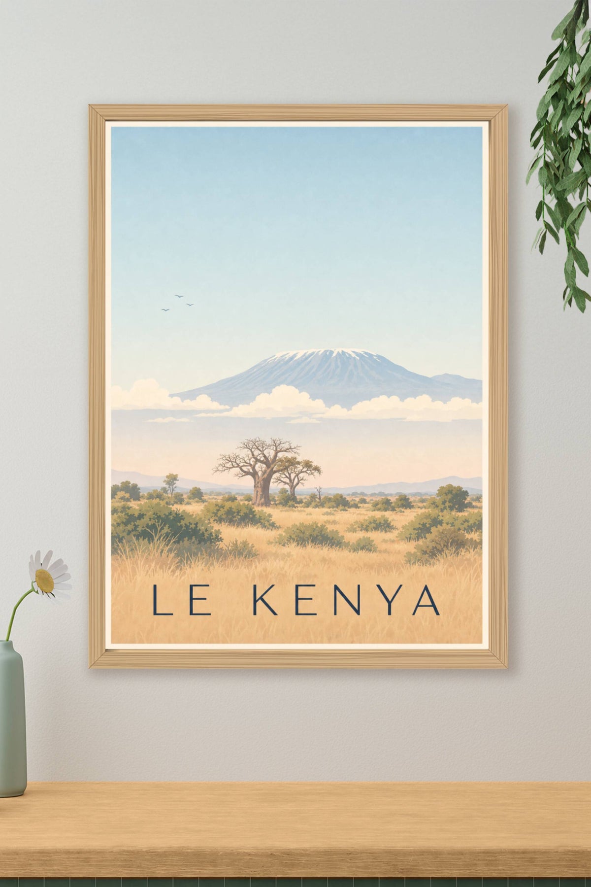 Affiche du Kenya, poster scène urbaine