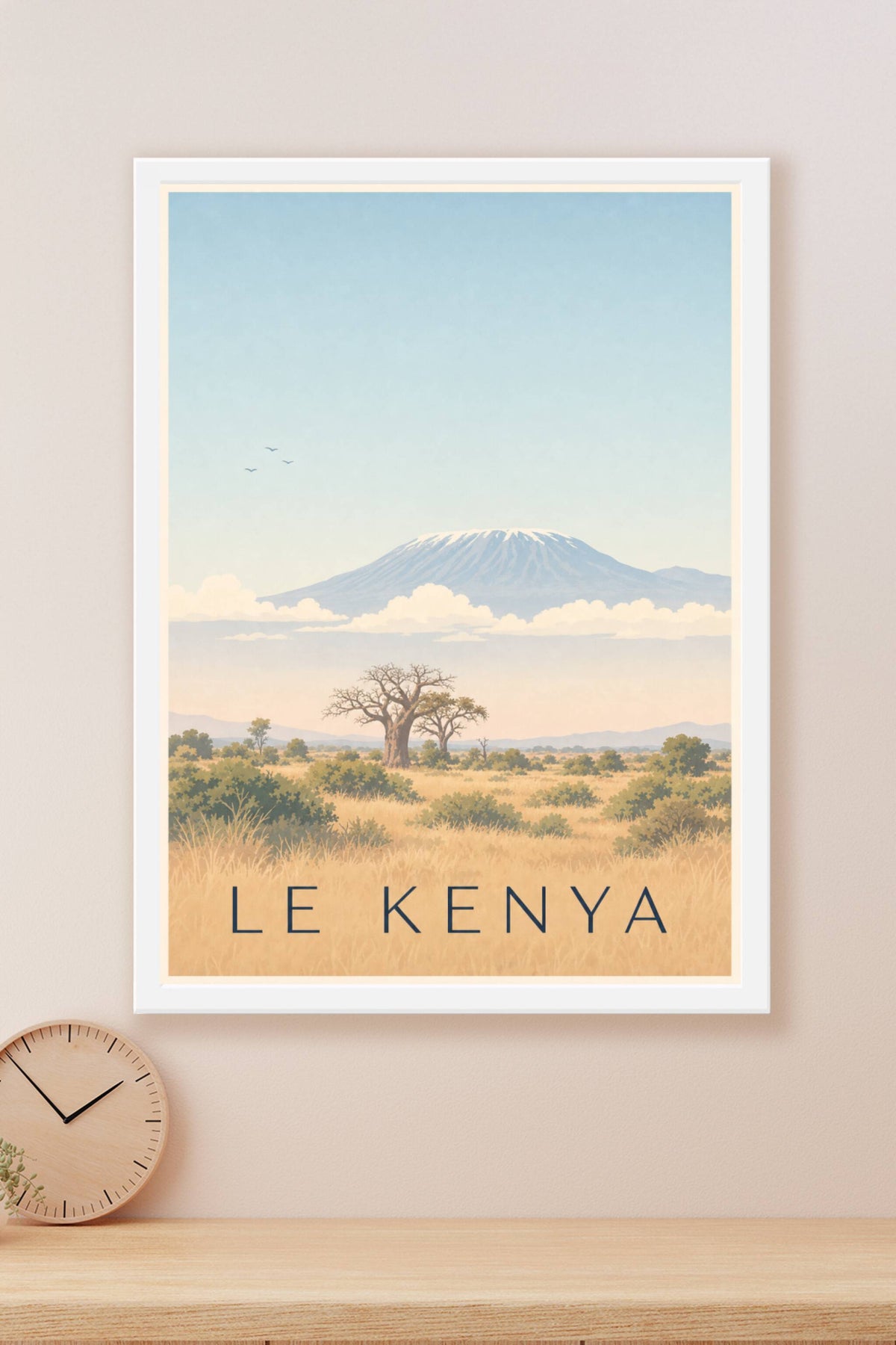 Affiche du Kenya, poster scène urbaine