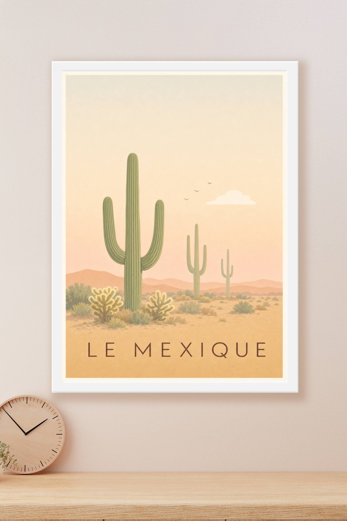 Affiche du Mexique, poster maison flottante