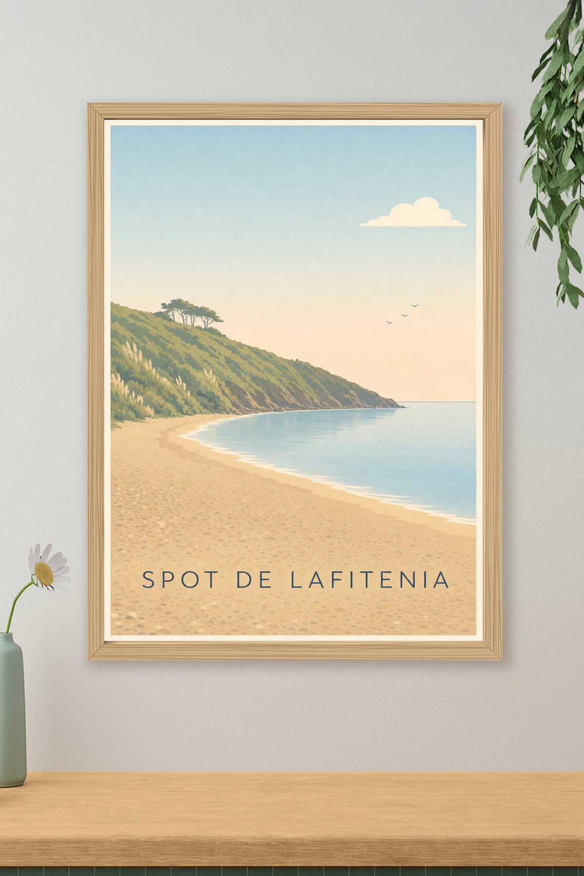 Affiche du Spot de Lafitenia, poster plage calme
