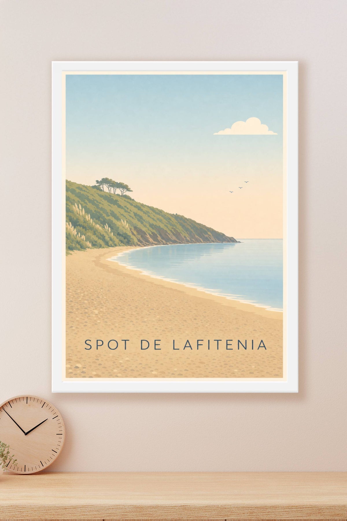 Affiche du Spot de Lafitenia, poster plage calme