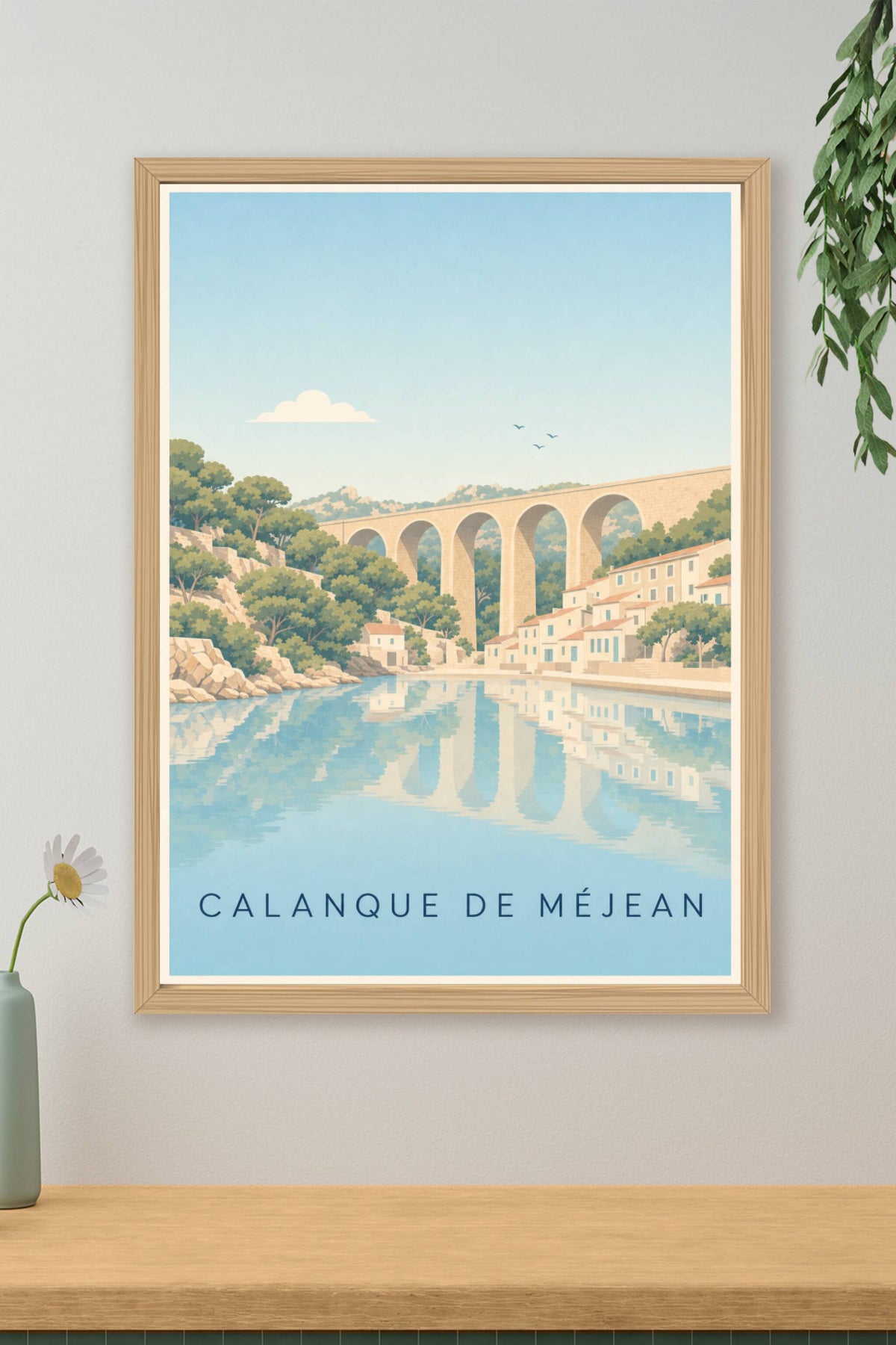 Poster de la Calanque de Méjean, le viaduc